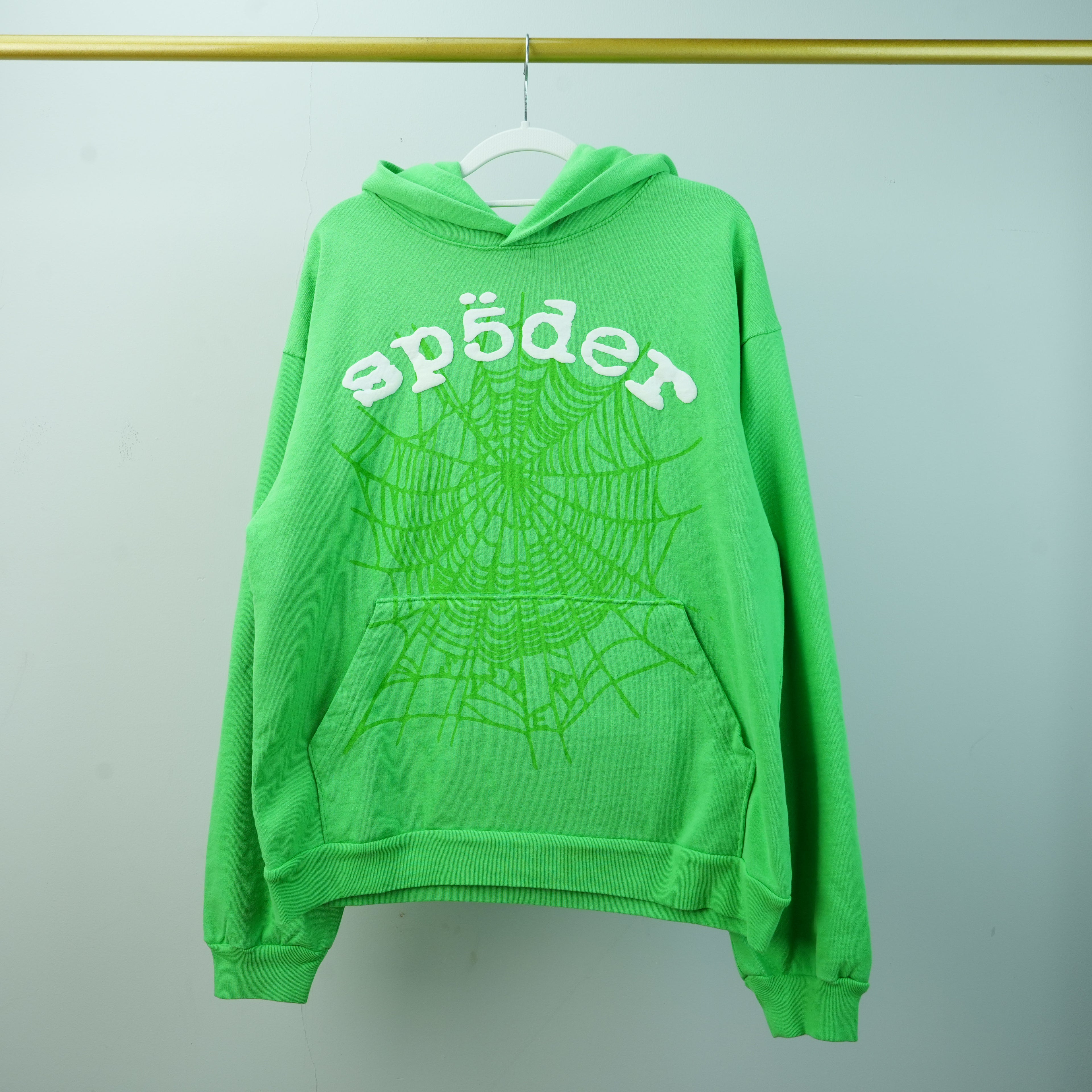 Sp5der Web Hoodie 'Slime Green'