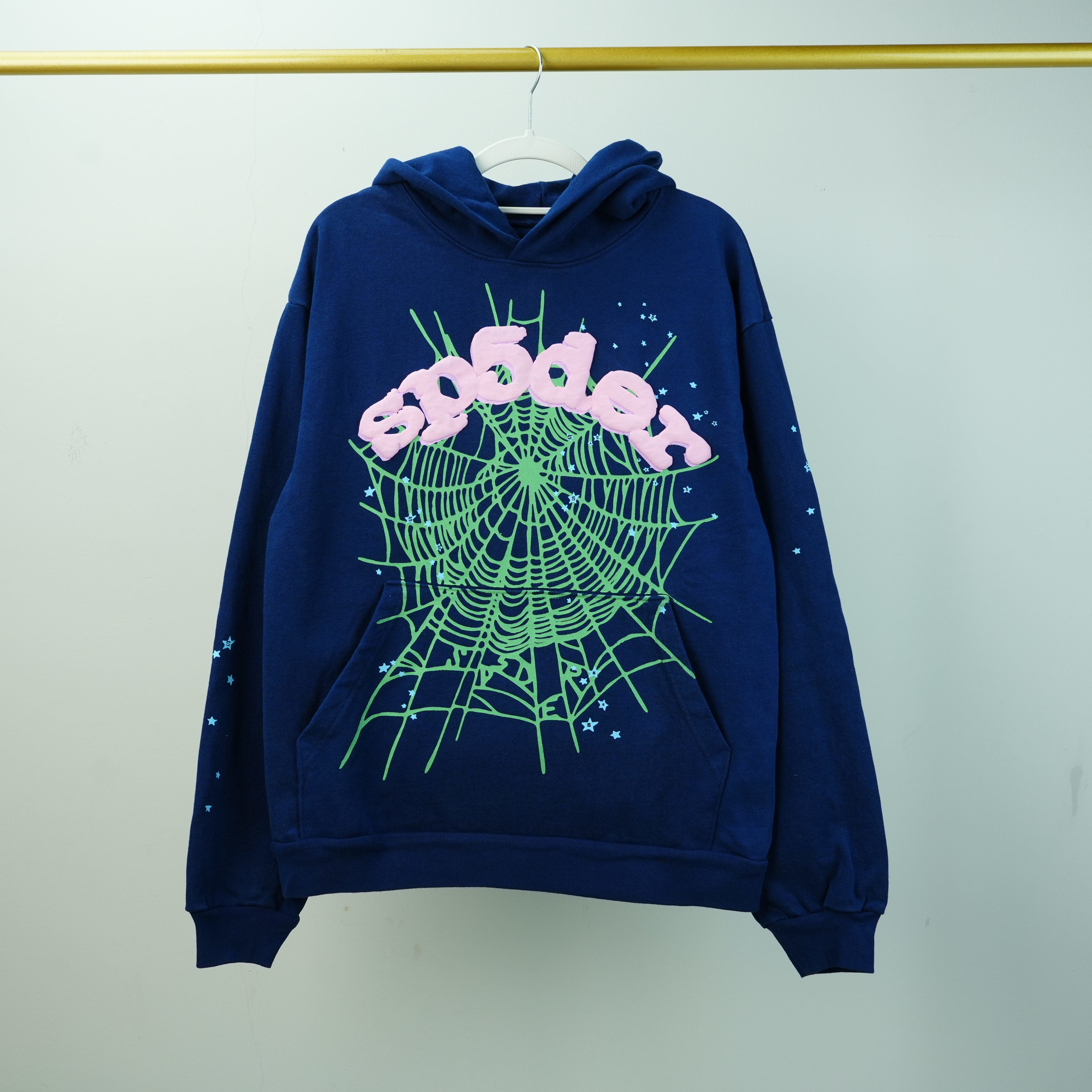 Sp5der OG Web Hoodie 'Navy'