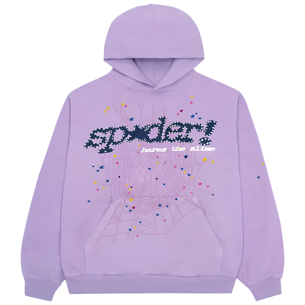 Sp5der Açaí Hoodie 'Purple'