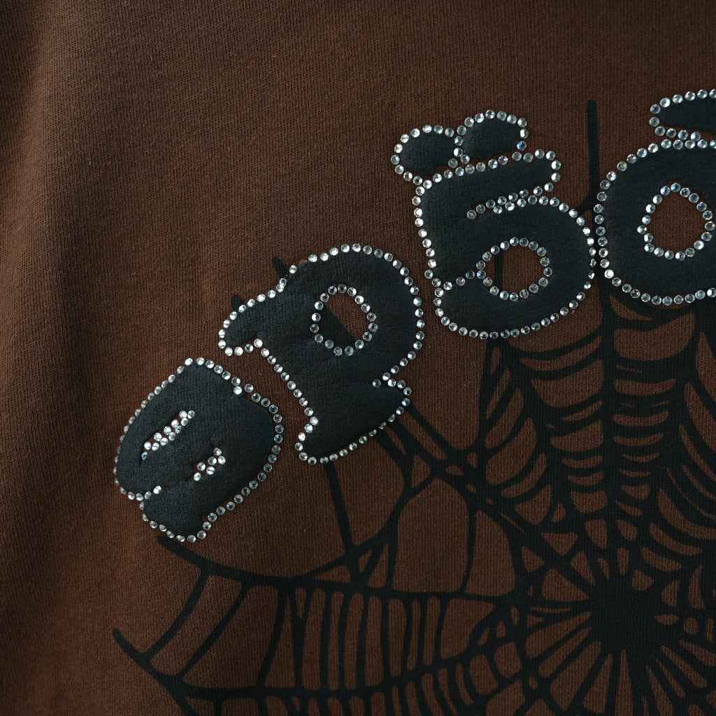 Sp5der Og Web Hoodie 'Brown'