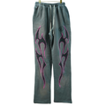 Hellstar NFC Gray Future Flame Sweatpants