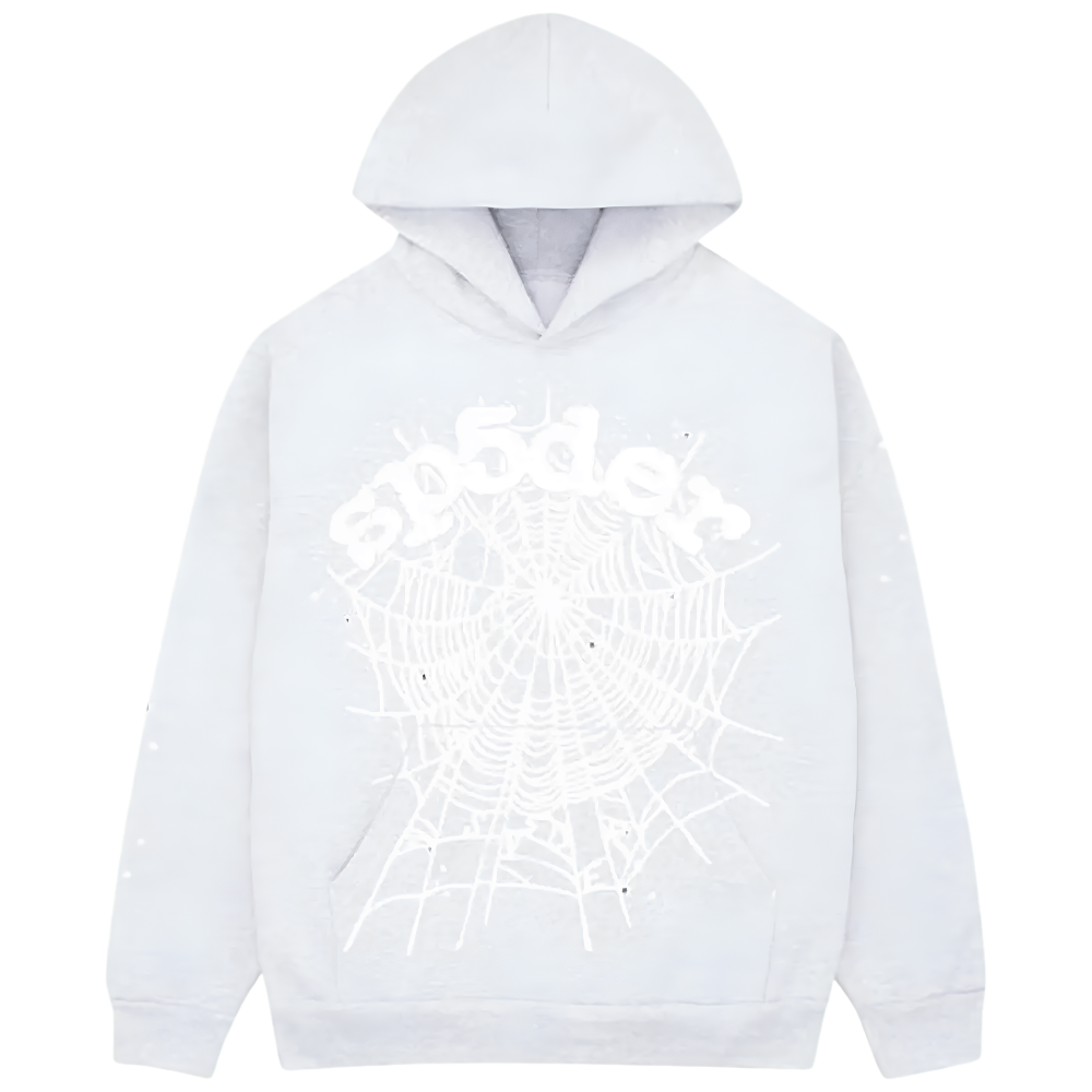 Sp5der OG Web Hoodie 'Heather Grey'