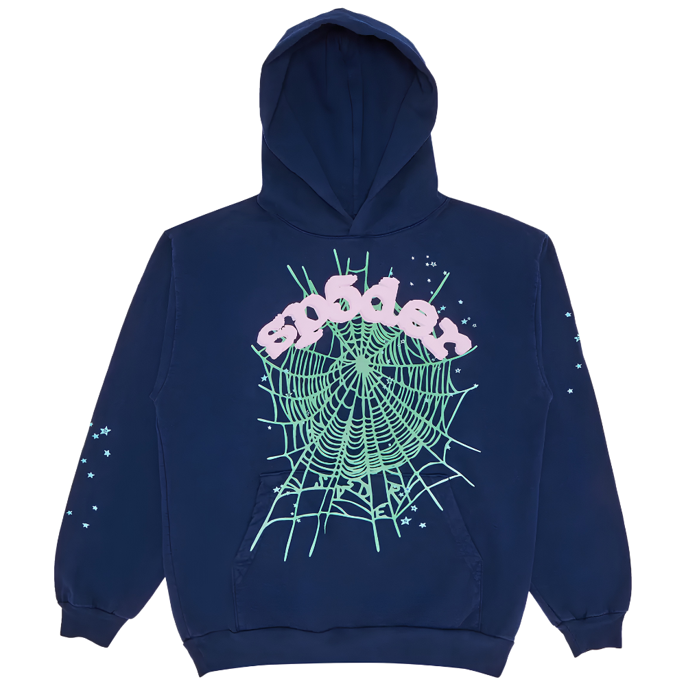 Sp5der OG Web Hoodie 'Navy'