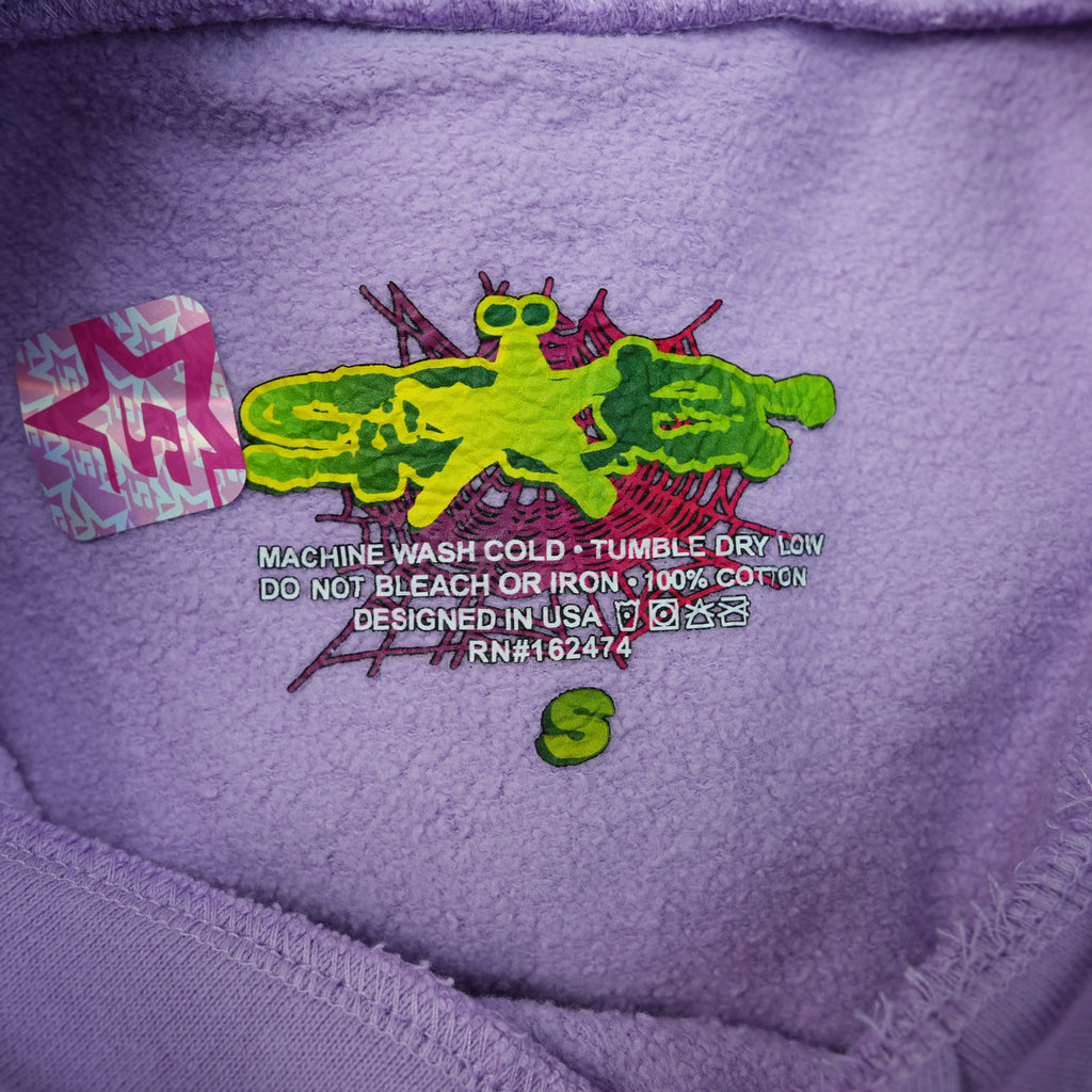 Sp5der Açaí Hoodie 'Purple'