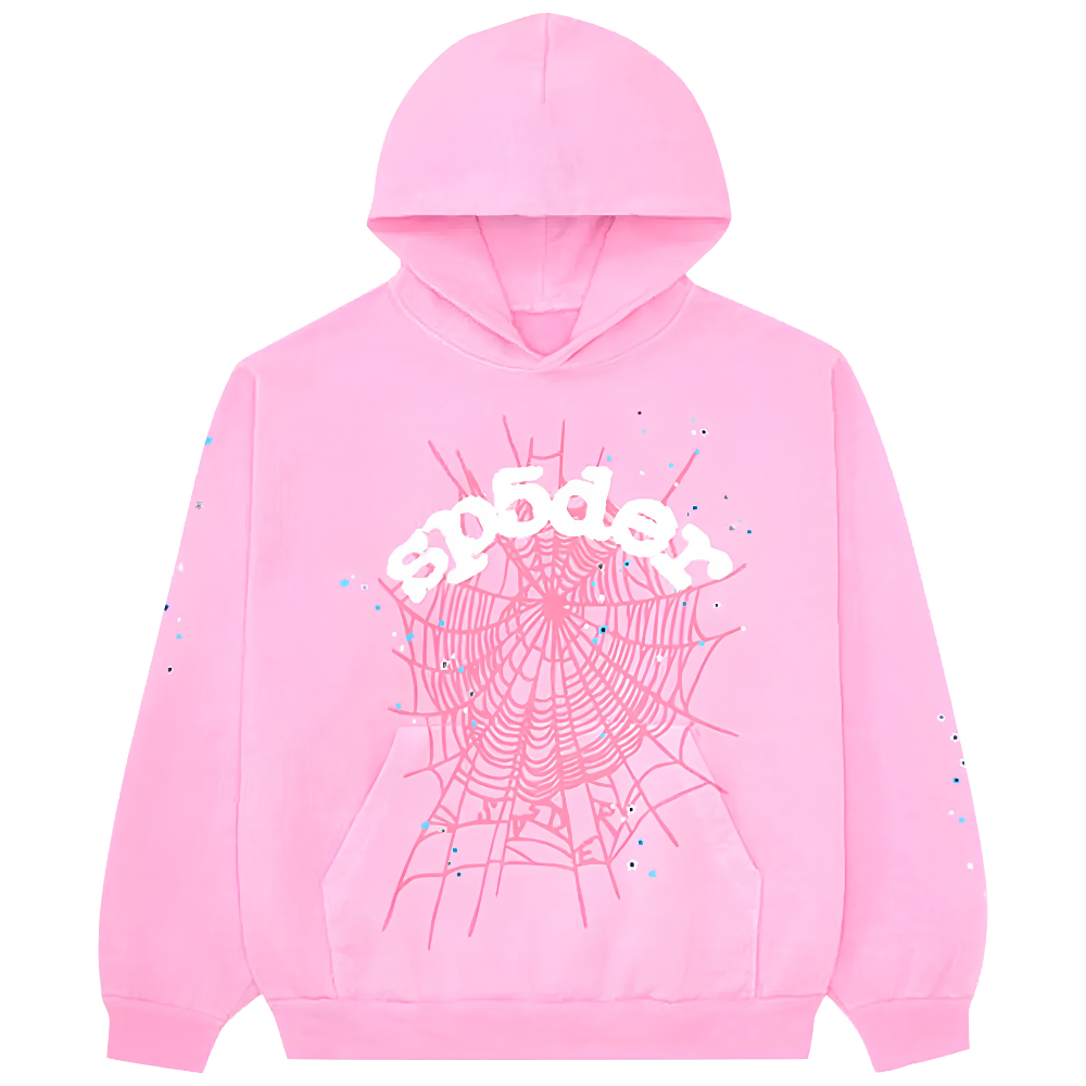Sp5der OG Web Hoodie 'Pink'