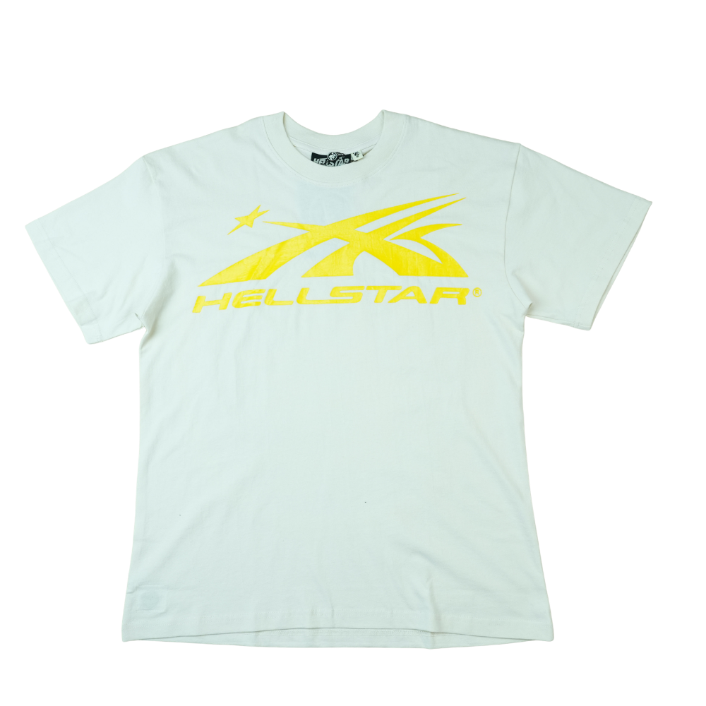 Hellstar NFC Gel Sport Logo T-shirt White/Yellow
