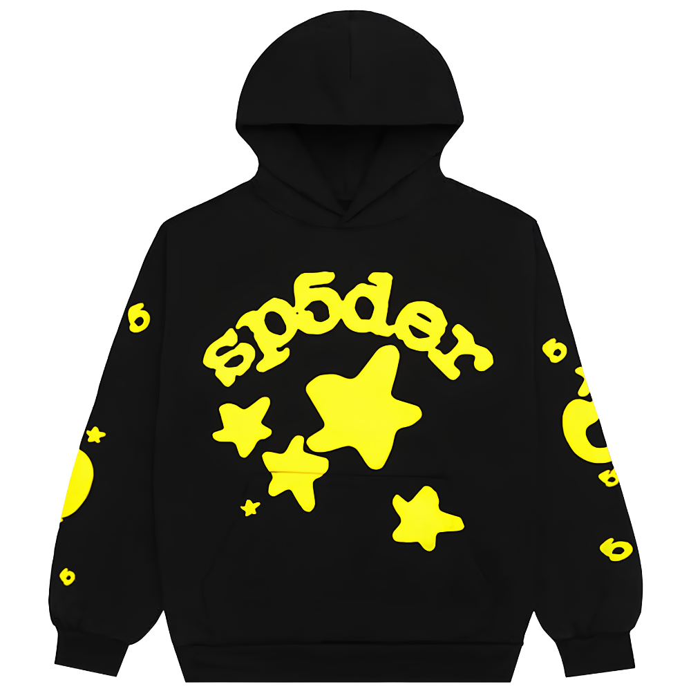 Sp5der Beluga Hoodie 'Onyx/Yellow'