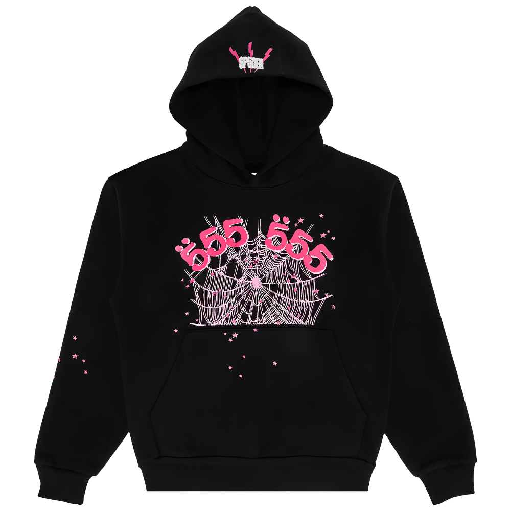 Sp5der Angel Number Hoodie 'Black'