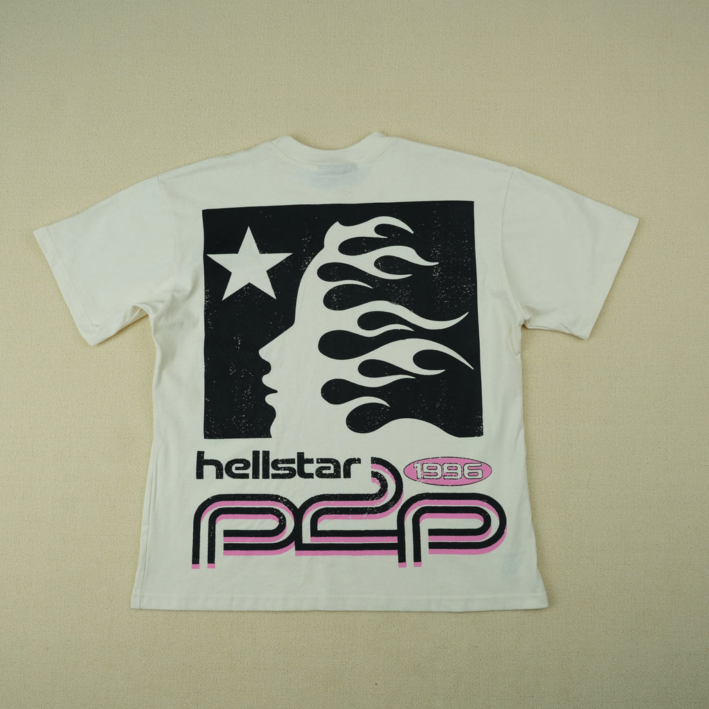 Hellstar NFC Gel Sport Logo T-shirt White/Pink