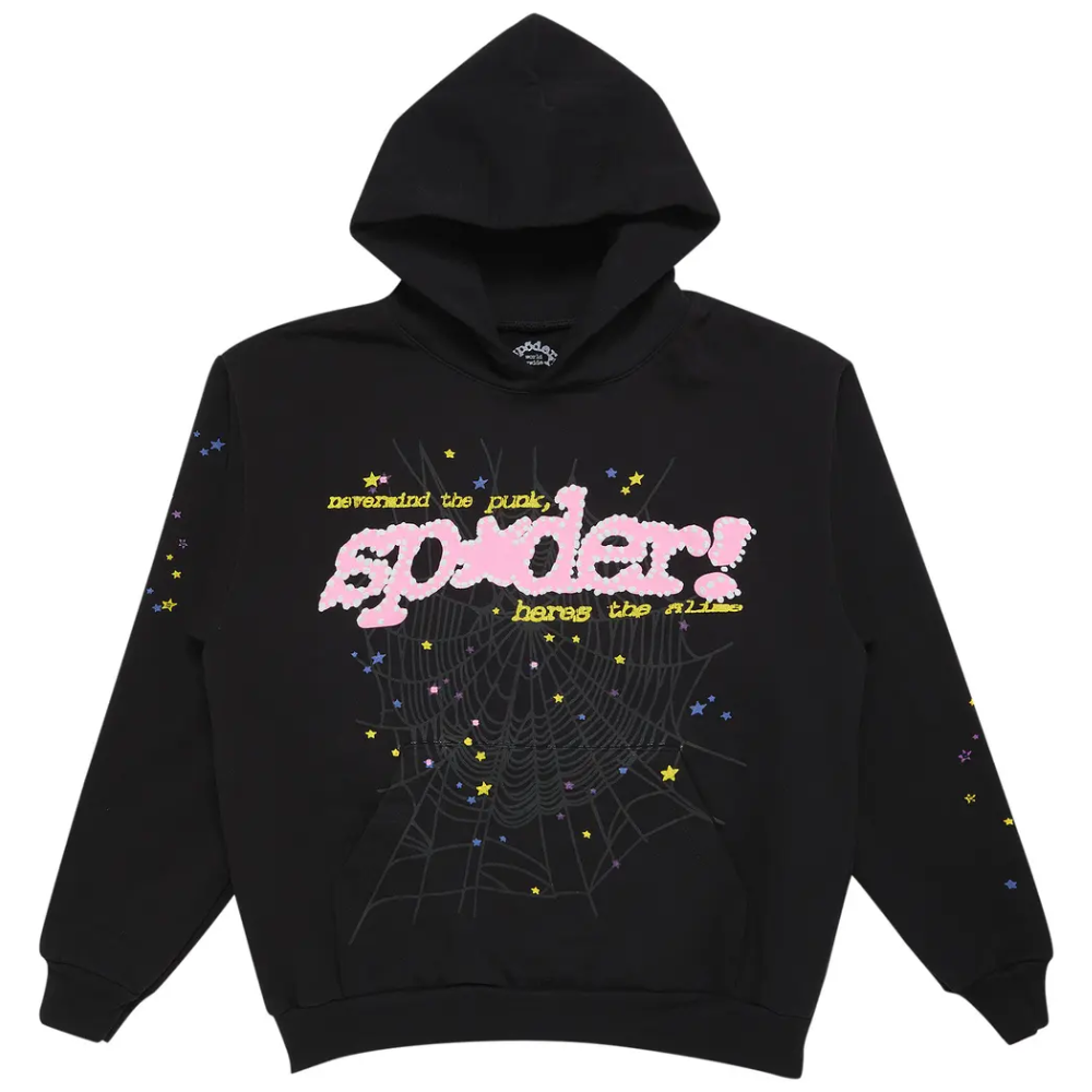 Sp5der P*nk V2 Hoodie 'Black'
