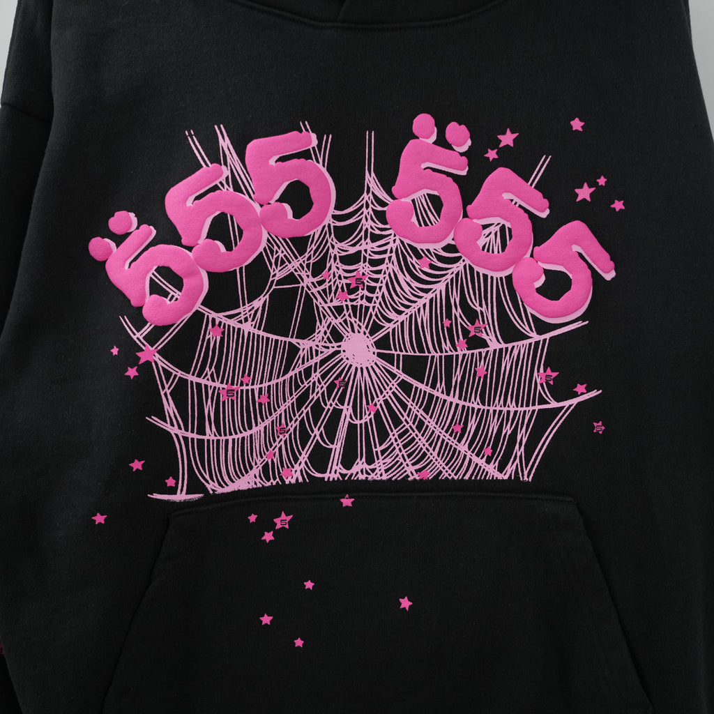 Sp5der Angel Number Hoodie 'Black'