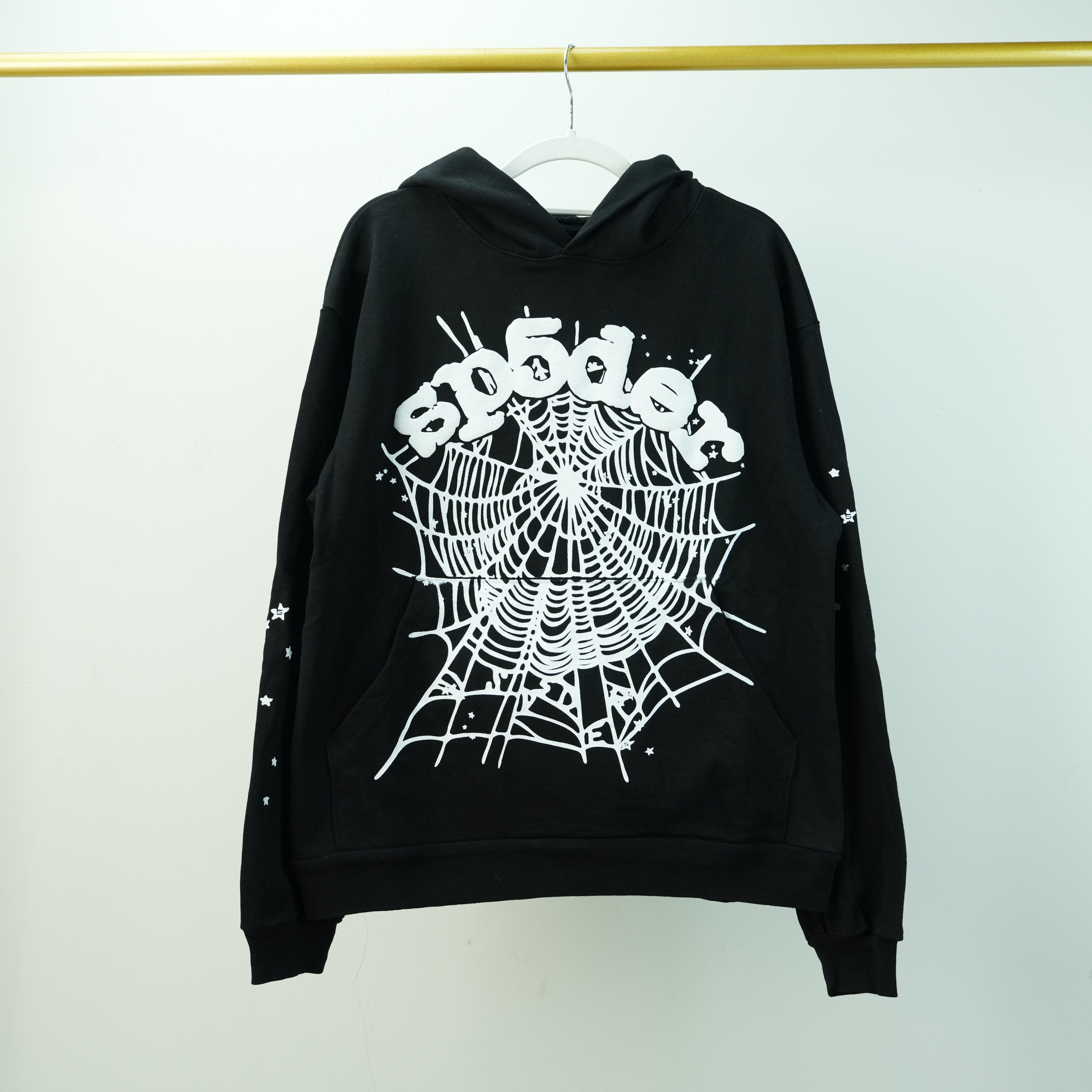 Sp5der OG Web Hoodie 'Black'
