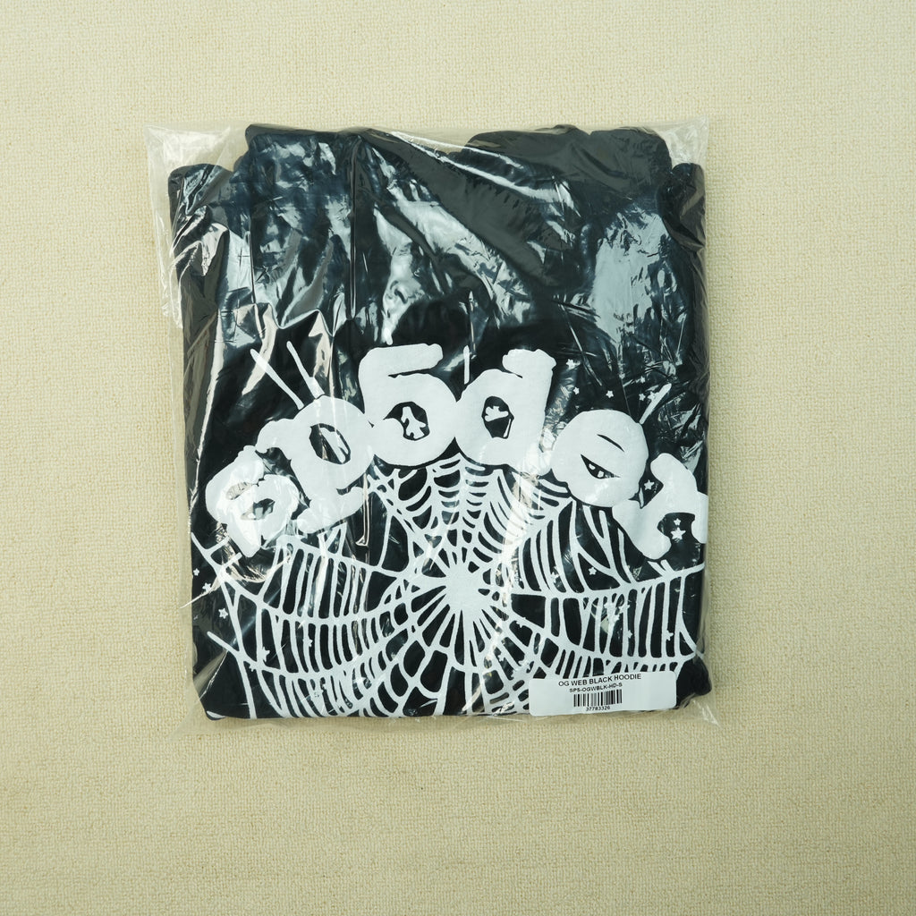 Sp5der OG Web Hoodie 'Black'