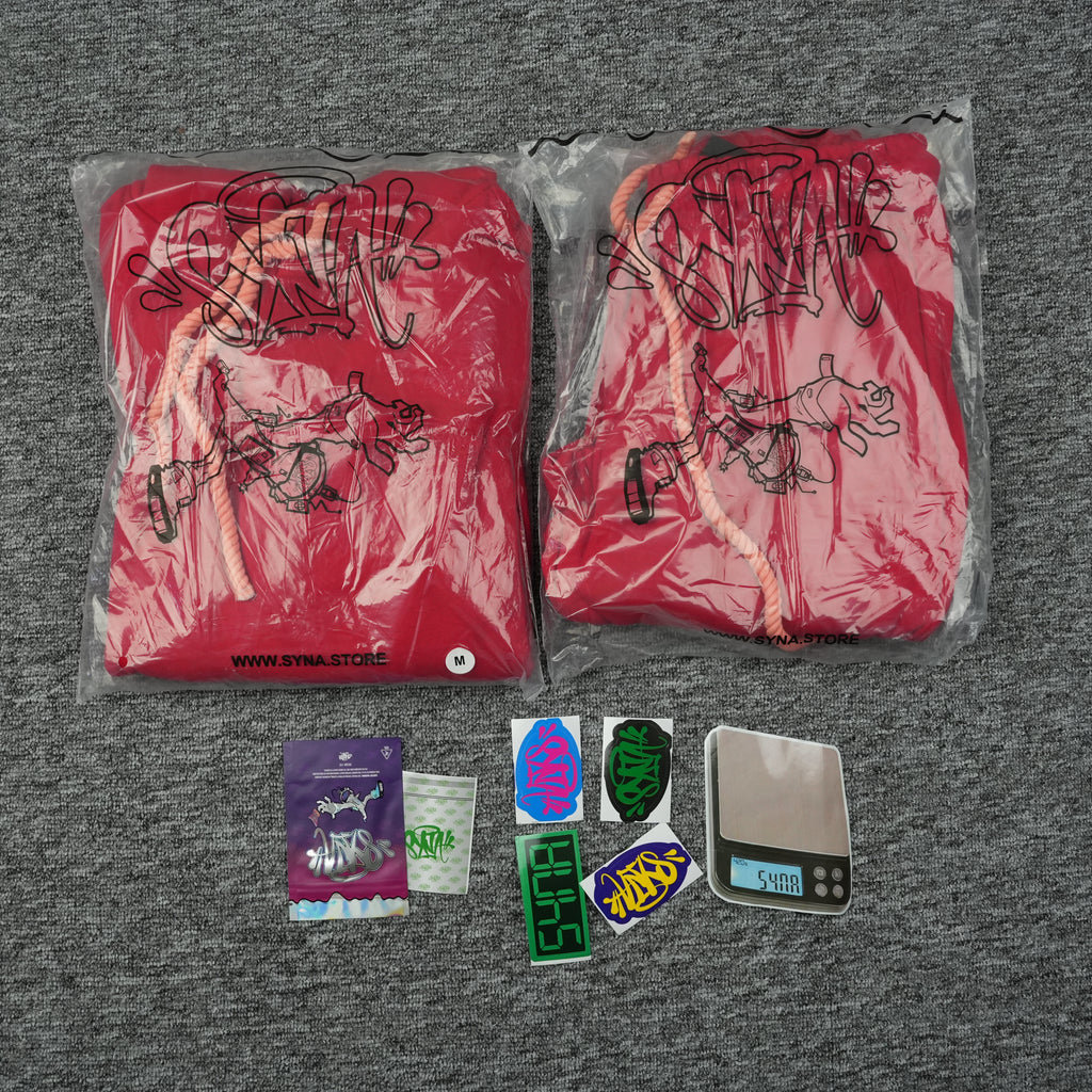 Synaworld Logo Tracksuit Red