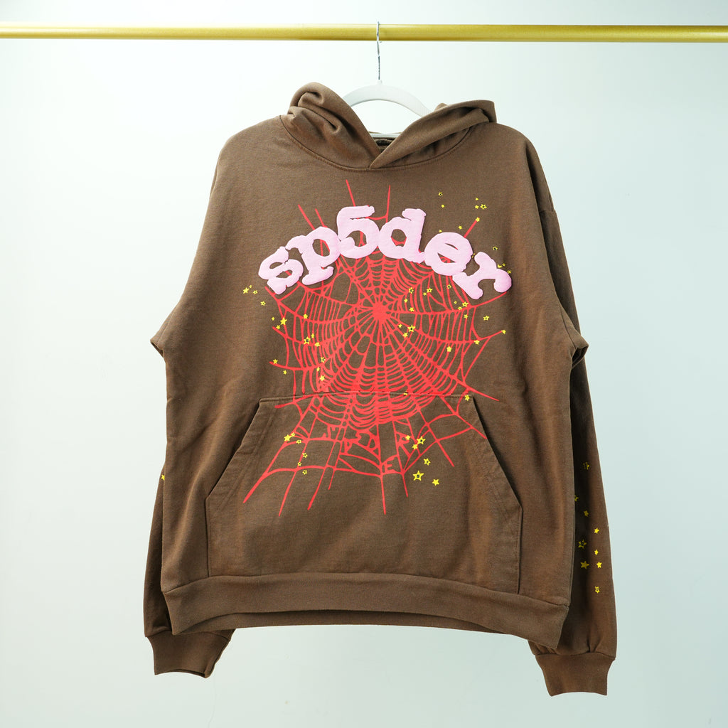 Sp5der Web Hoodie 'Brown'