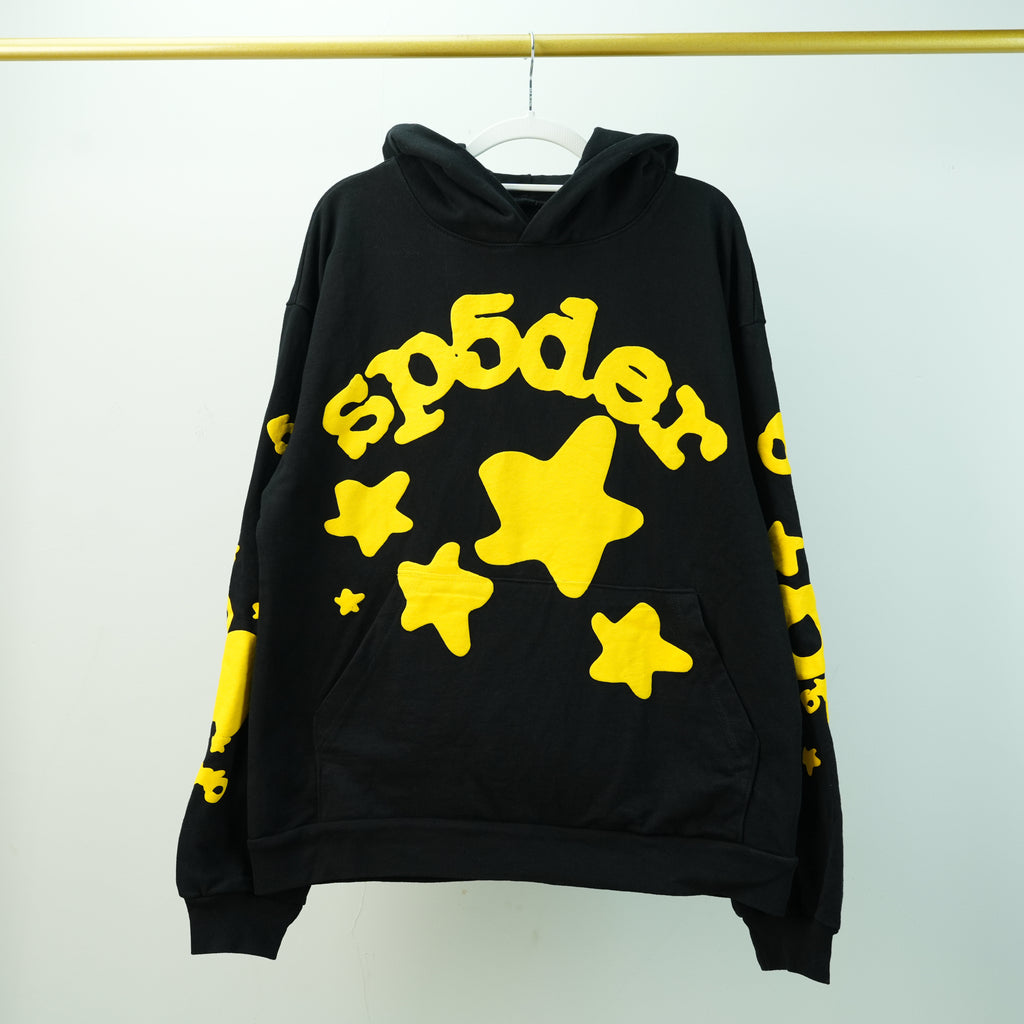 Sp5der Beluga Hoodie 'Onyx/Yellow'