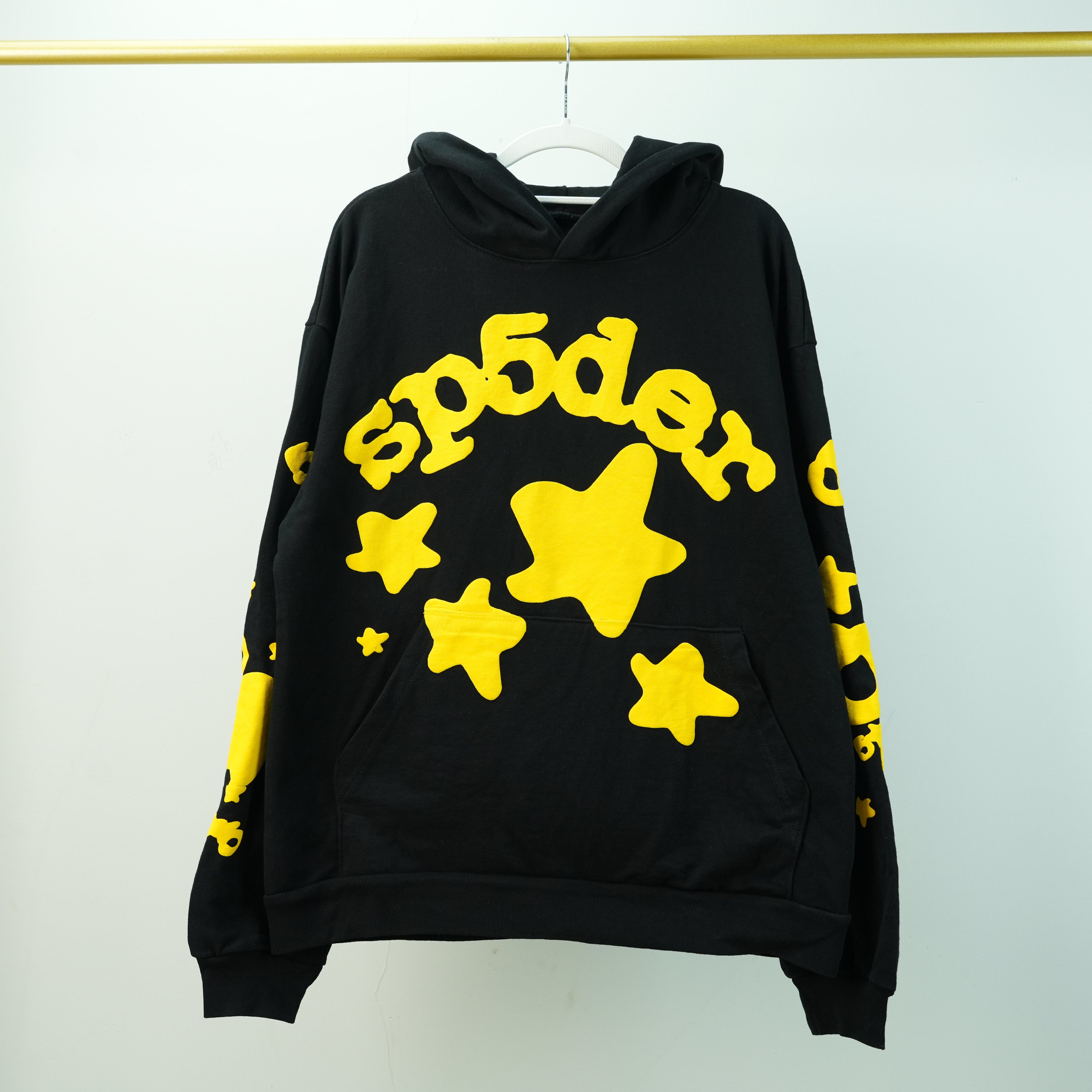 Sp5der Beluga Hoodie 'Onyx/Yellow'