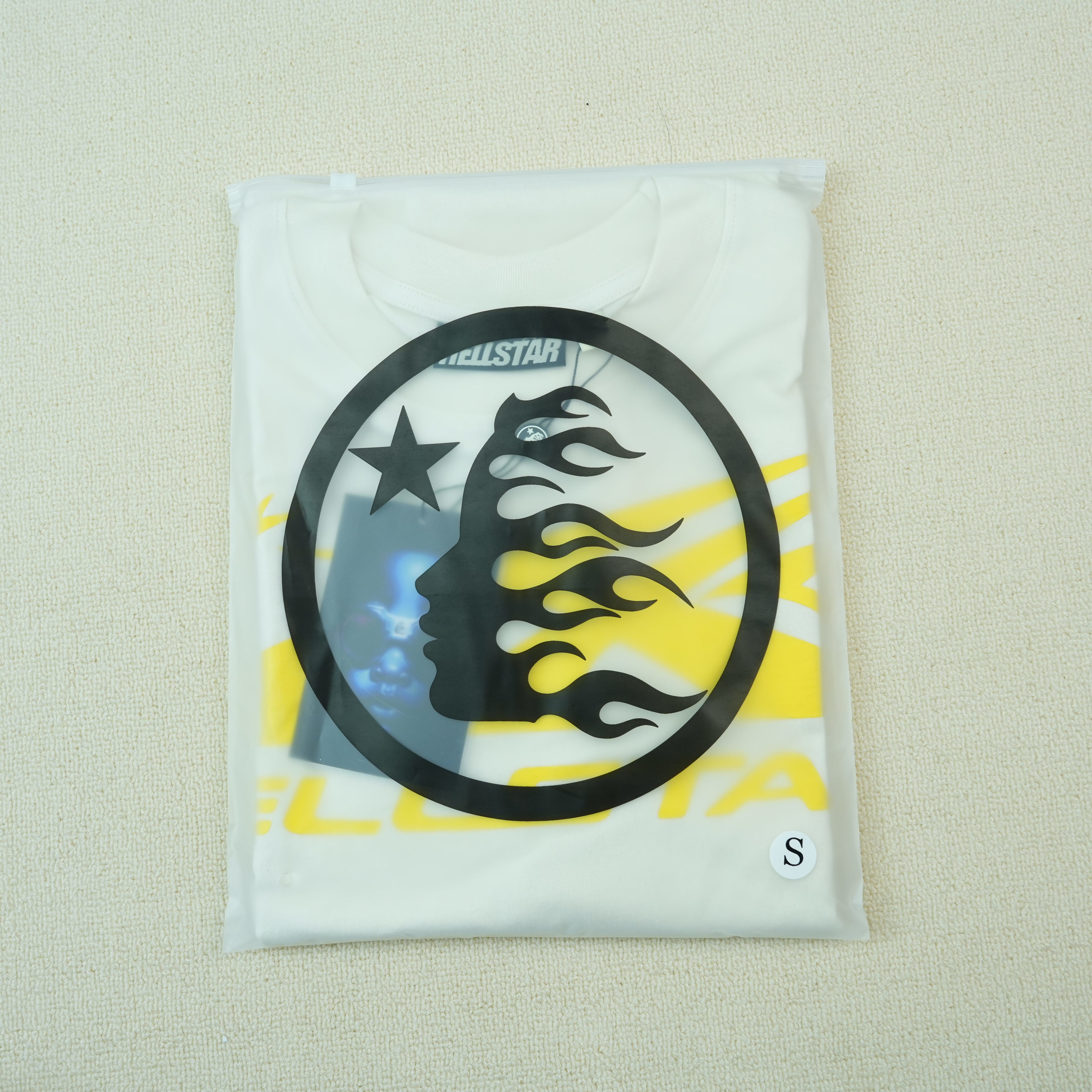Hellstar NFC Gel Sport Logo T-shirt White/Yellow