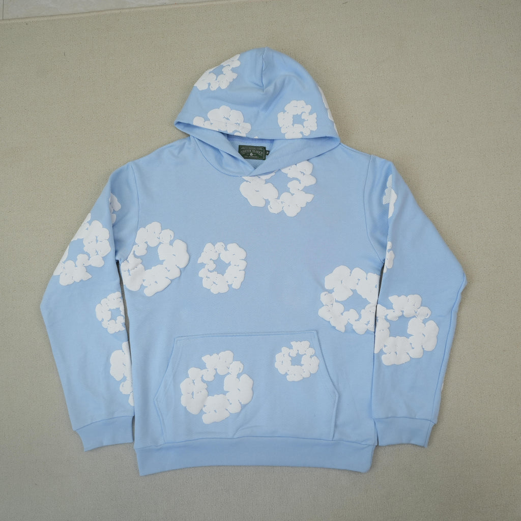 Denim Tears Cotton Wreath Hoodie 'Light Blue'