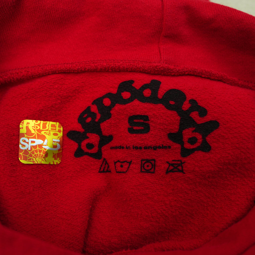 Sp5der Beluga Hoodie 'Red/Black'