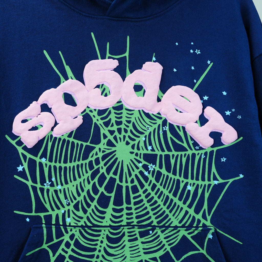 Sp5der OG Web Hoodie 'Navy'