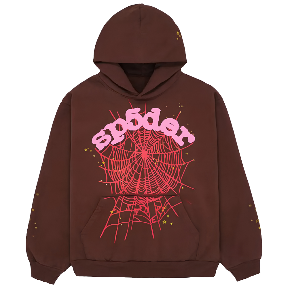 Sp5der Web Hoodie 'Brown'