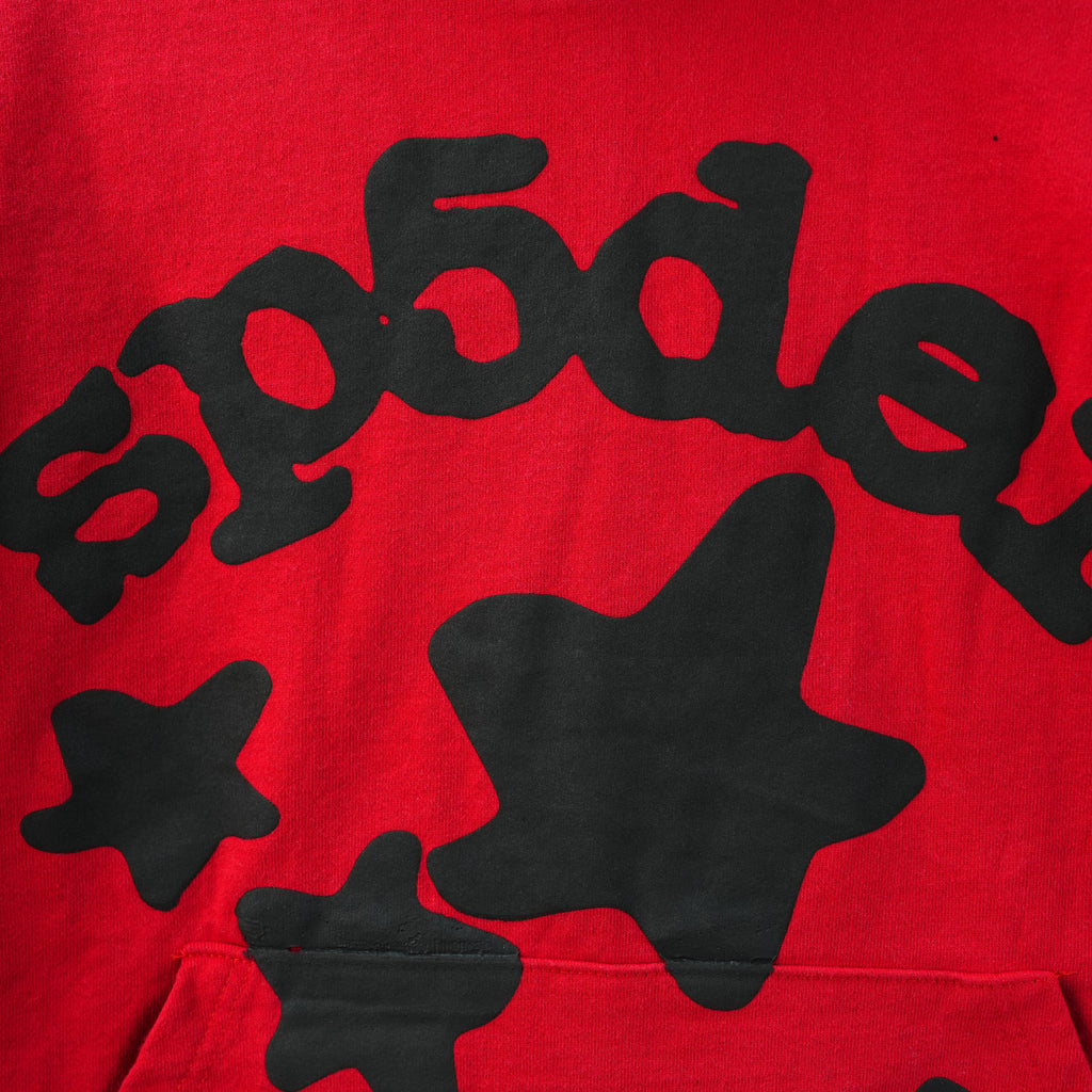 Sp5der Beluga Hoodie 'Red/Black'