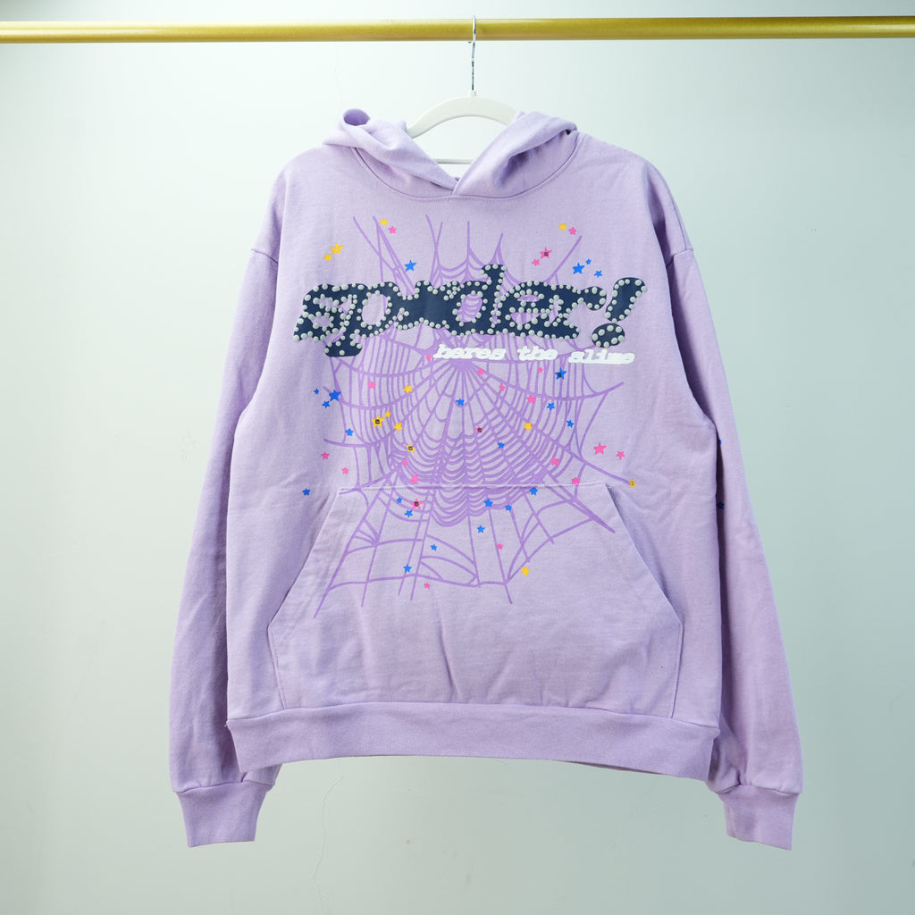 Sp5der Açaí Hoodie 'Purple'