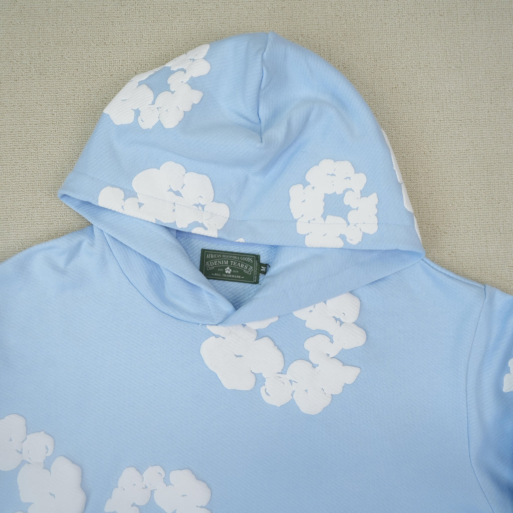 Denim Tears Cotton Wreath Hoodie 'Light Blue'