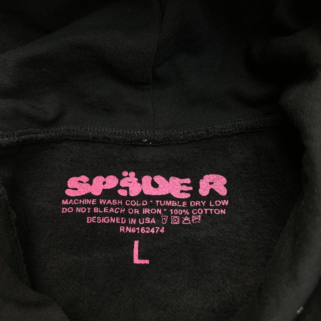 Sp5der P*nk V2 Hoodie 'Black'