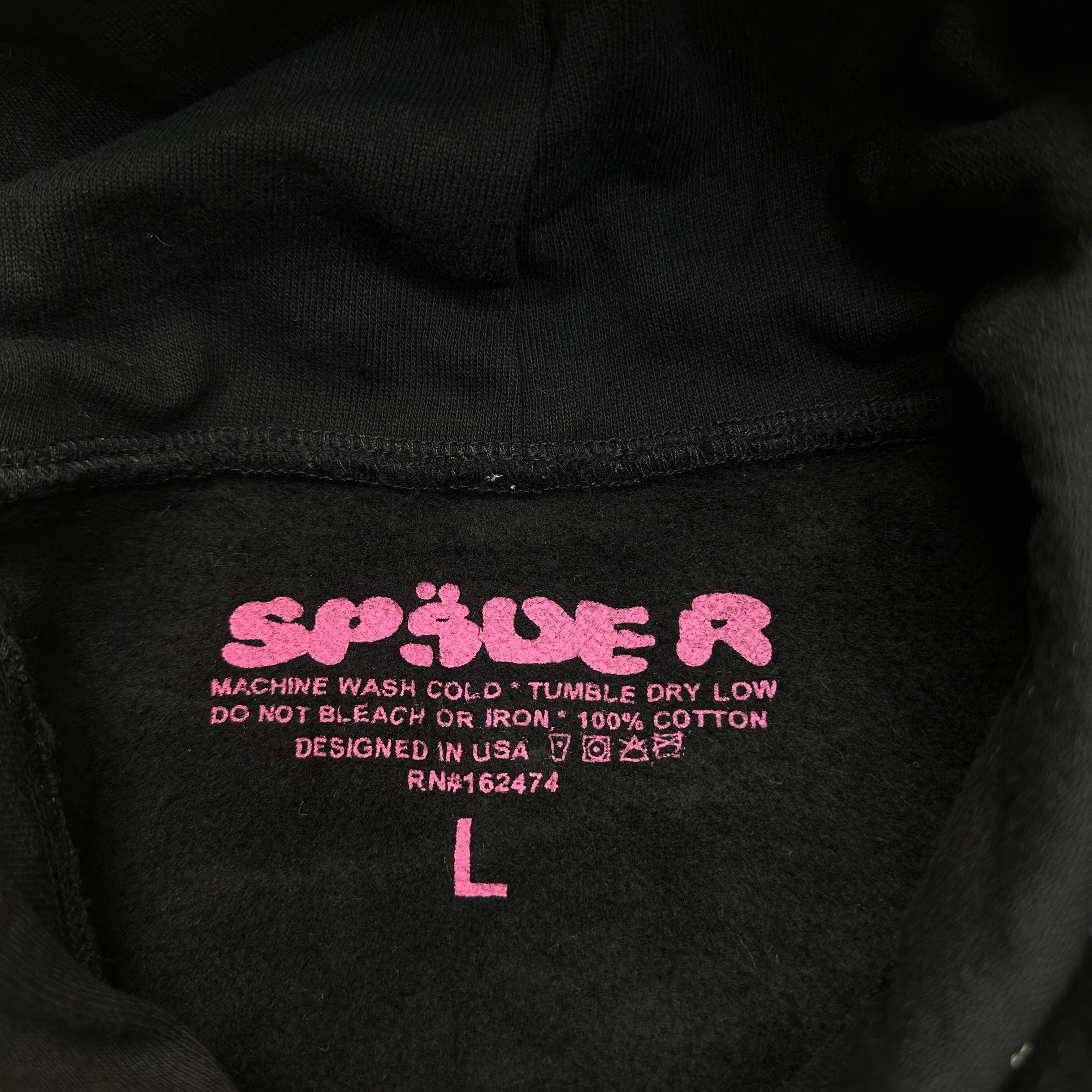 Sp5der P*nk V2 Hoodie 'Black'