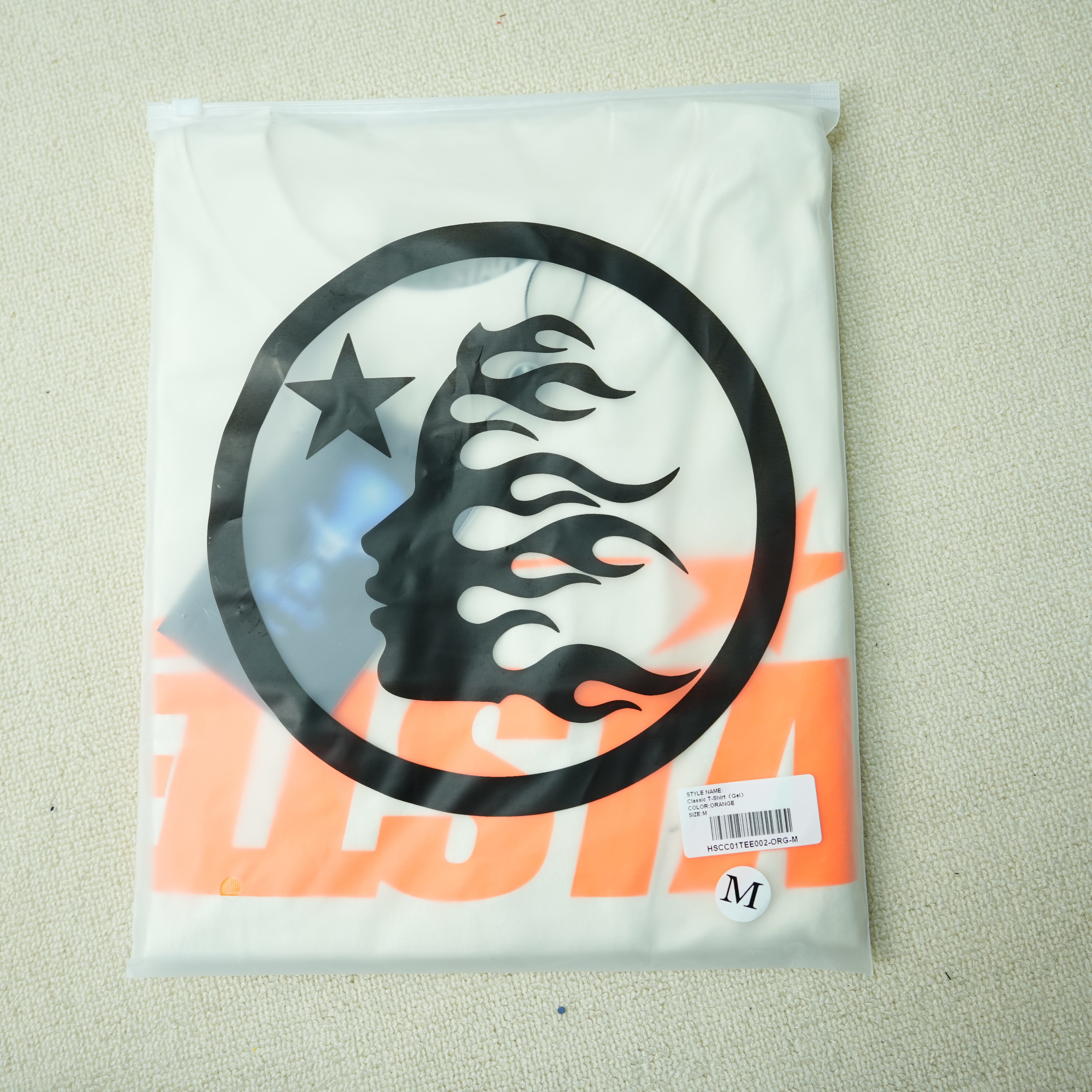 Hellstar NFC Classic T-shirt Orange/White