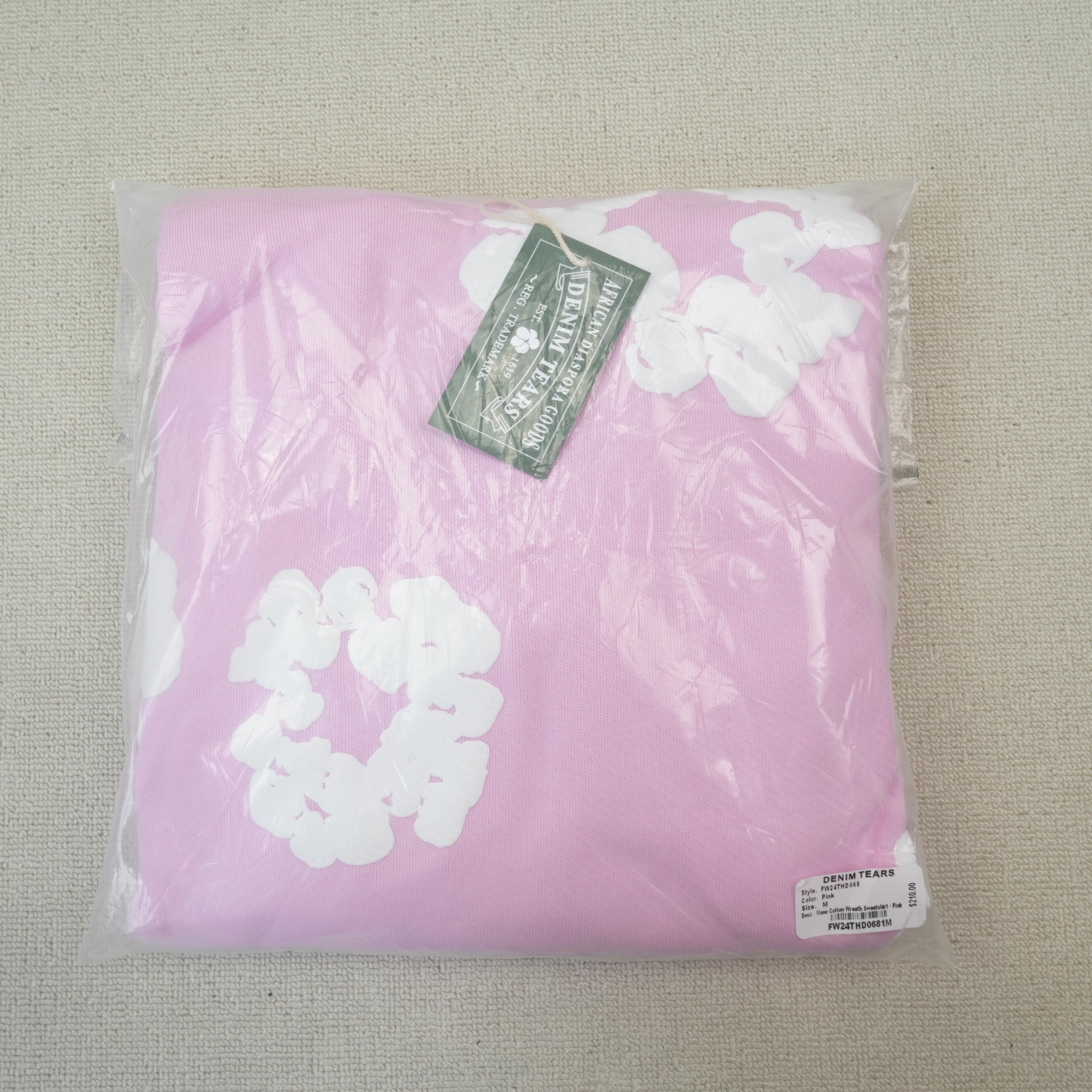 Denim Tears The Cotton Wreath Sweatshirt 'Pink'