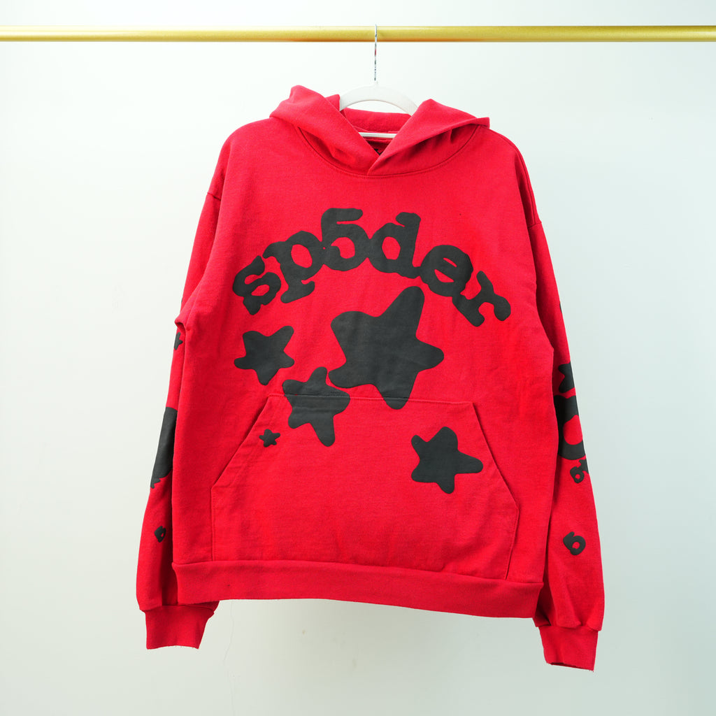 Sp5der Beluga Hoodie 'Red/Black'