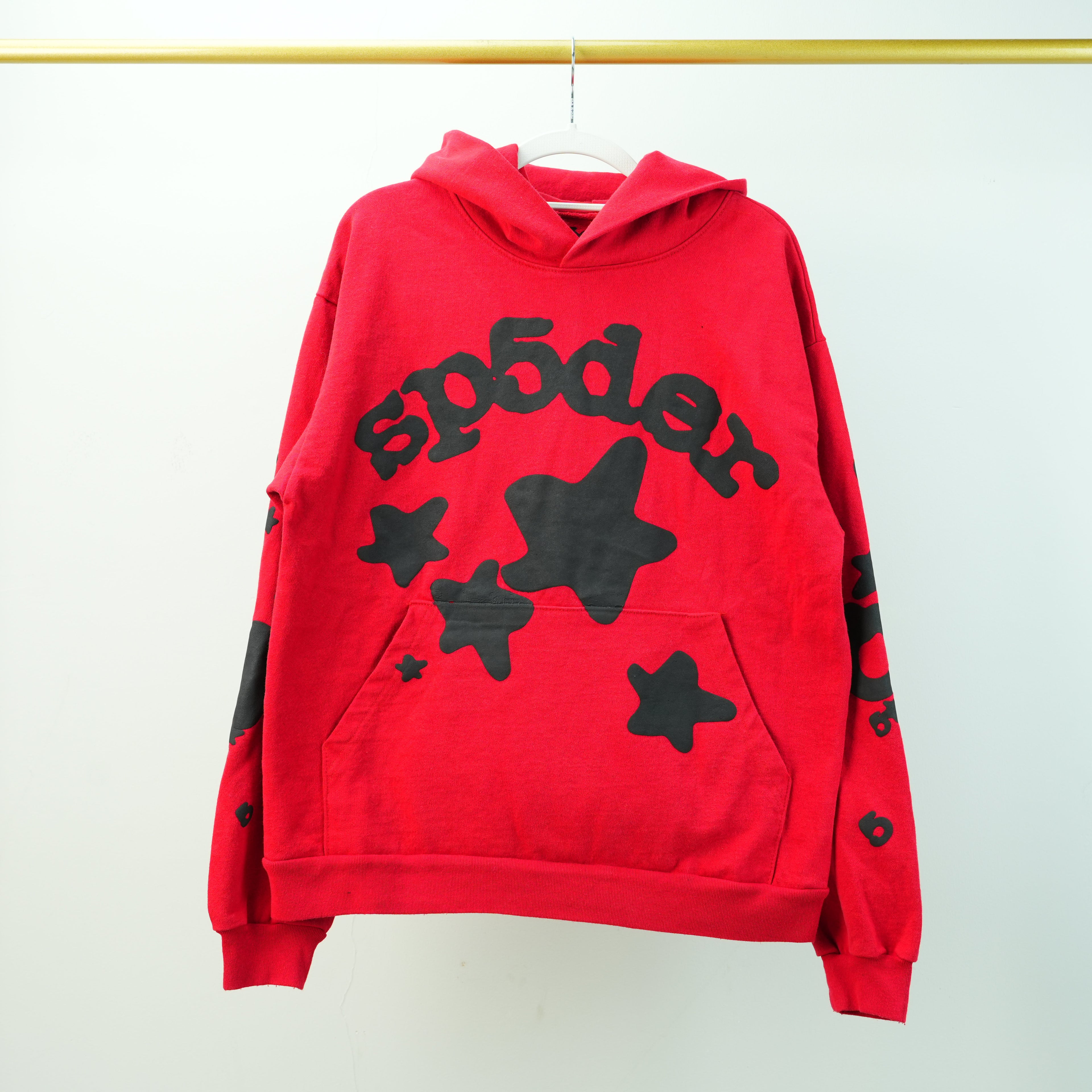 Sp5der Beluga Hoodie 'Red/Black'