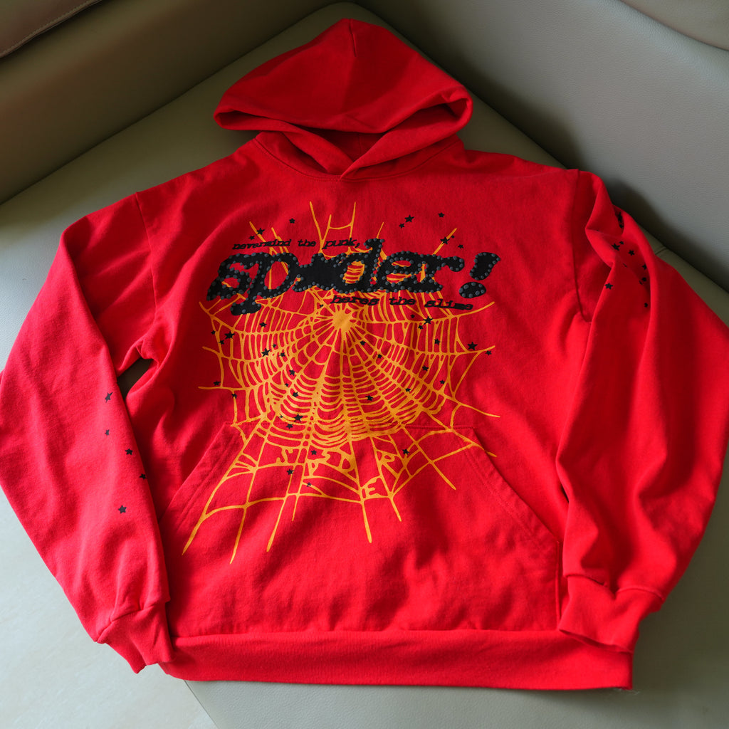 Sp5der P*NK V2 Hoodie 'Red'