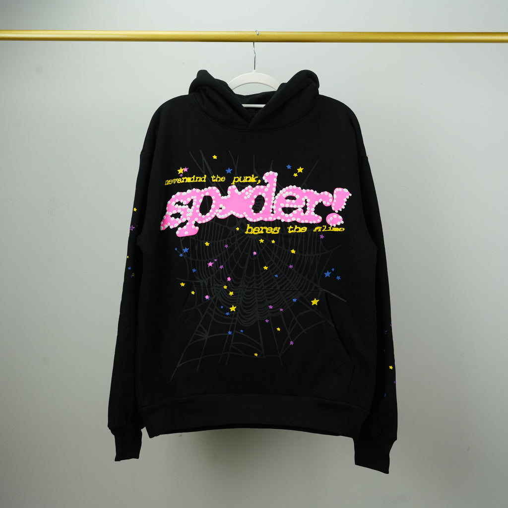 Sp5der P*nk V2 Hoodie 'Black'