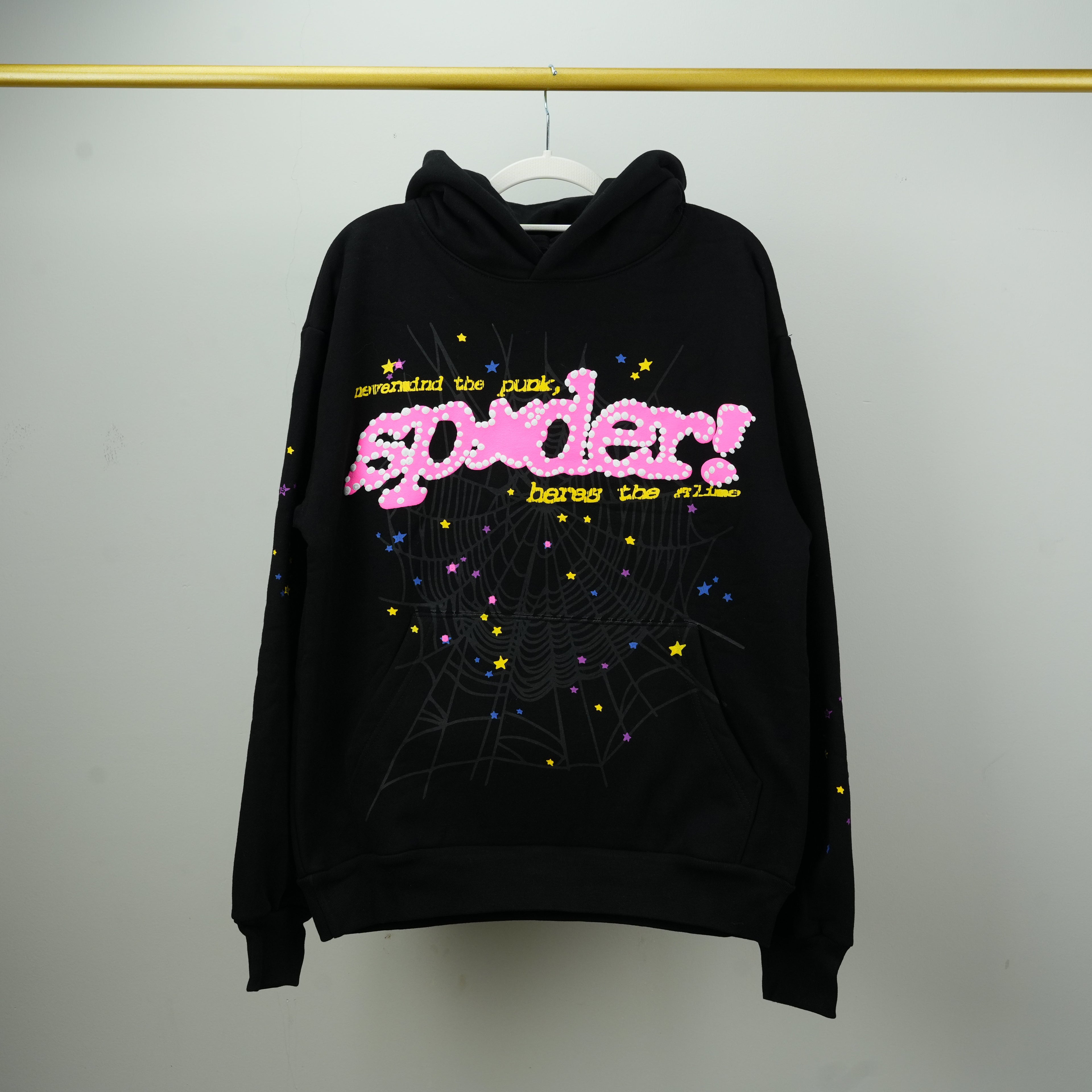 Sp5der P*nk V2 Hoodie 'Black'