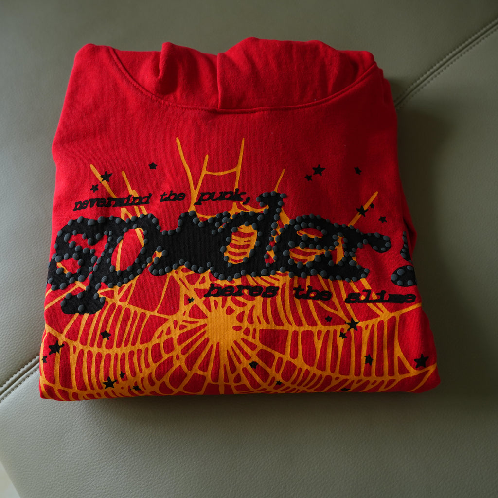 Sp5der P*NK V2 Hoodie 'Red'