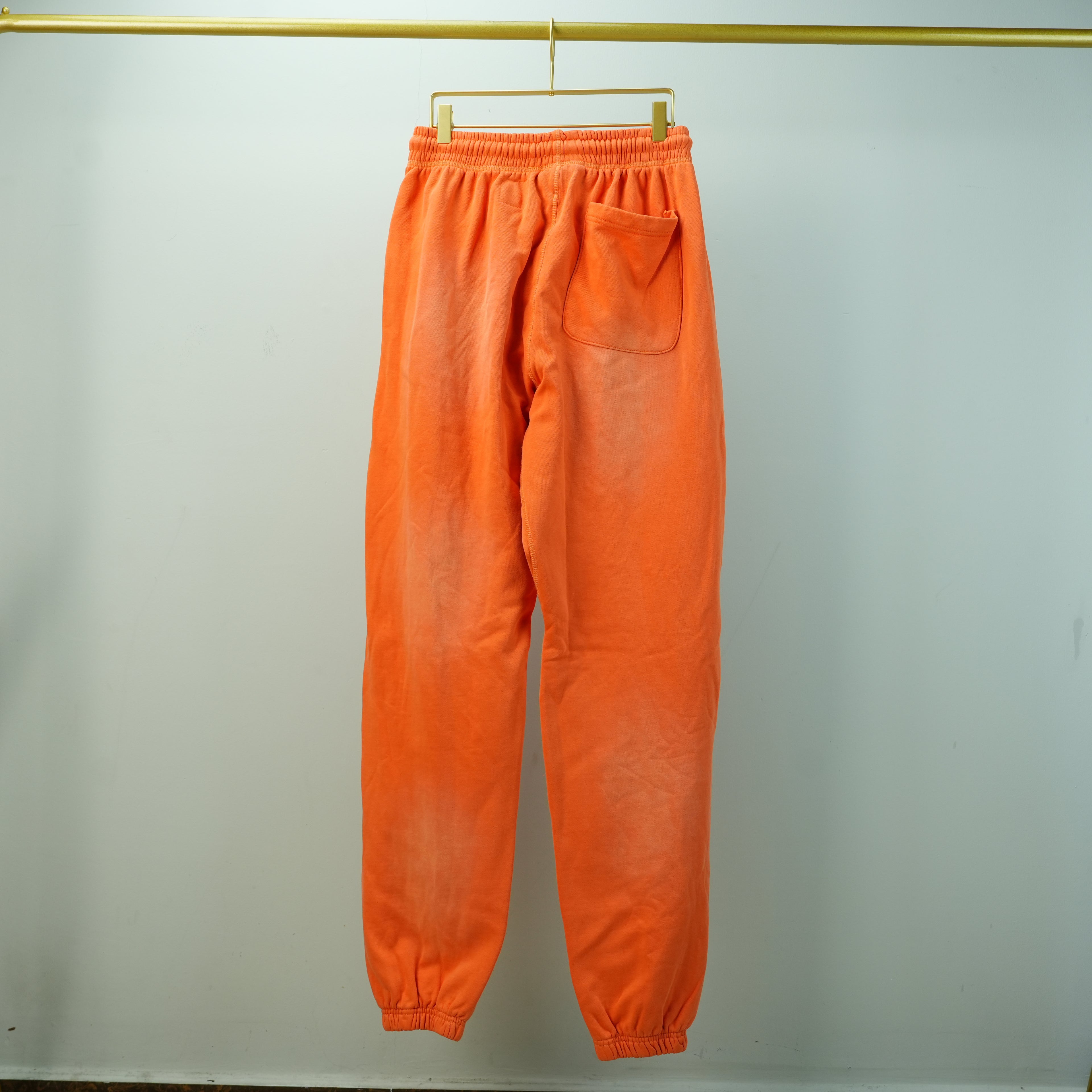 Hellstar NFC Fire Orange Cuffed Sweat Pants