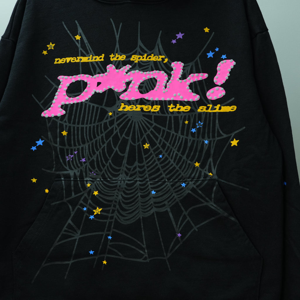 Sp5der P*nk V2 Hoodie 'Black'