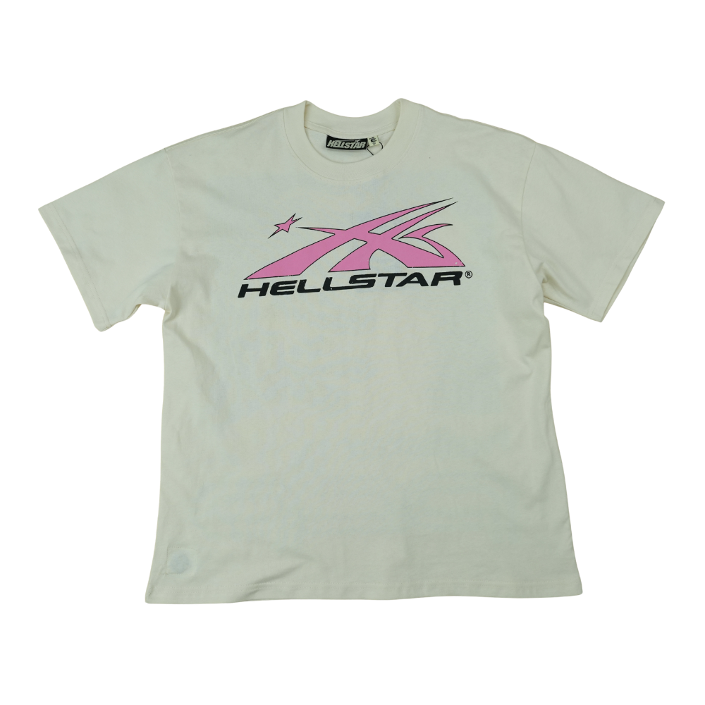 Hellstar NFC Gel Sport Logo T-shirt White/Pink