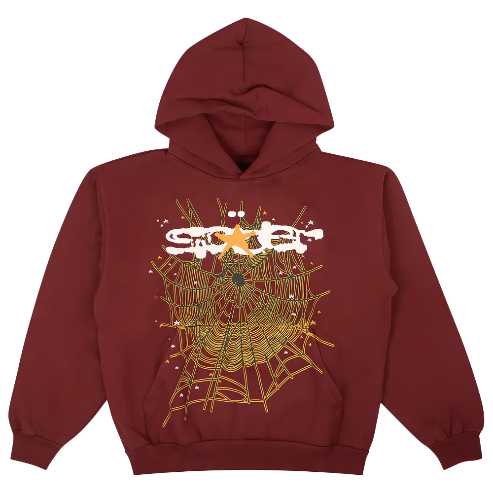 Sp5der Hoodie 'Maroon'