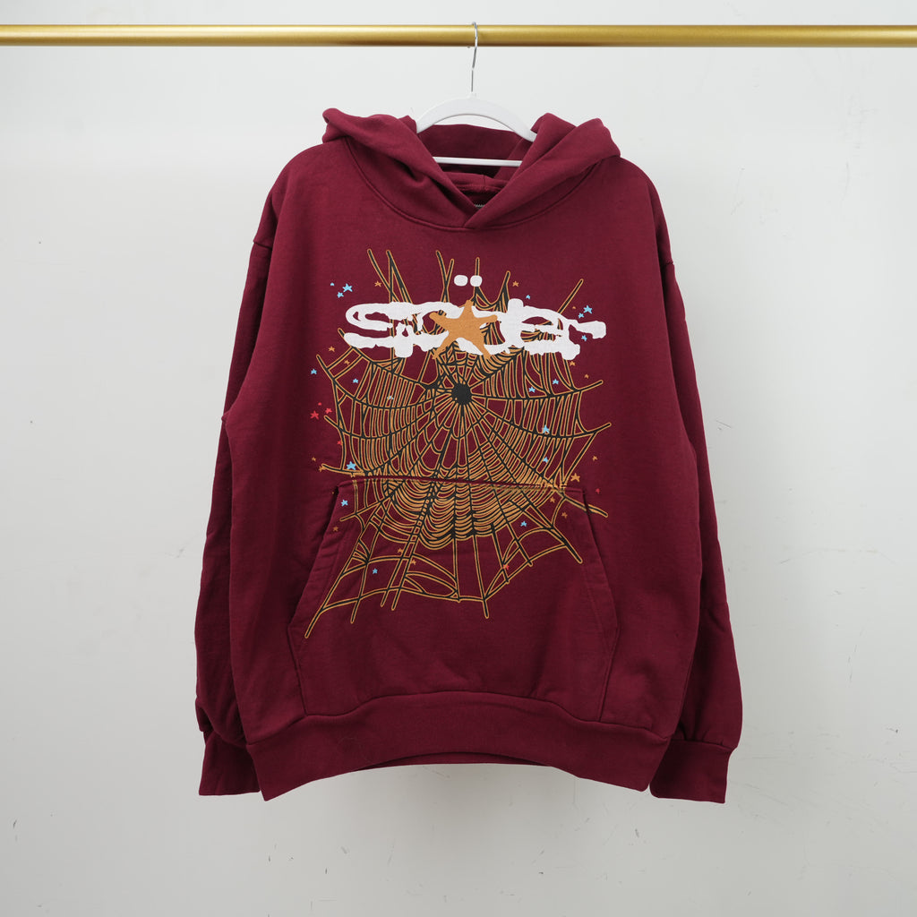 Sp5der Hoodie 'Maroon'