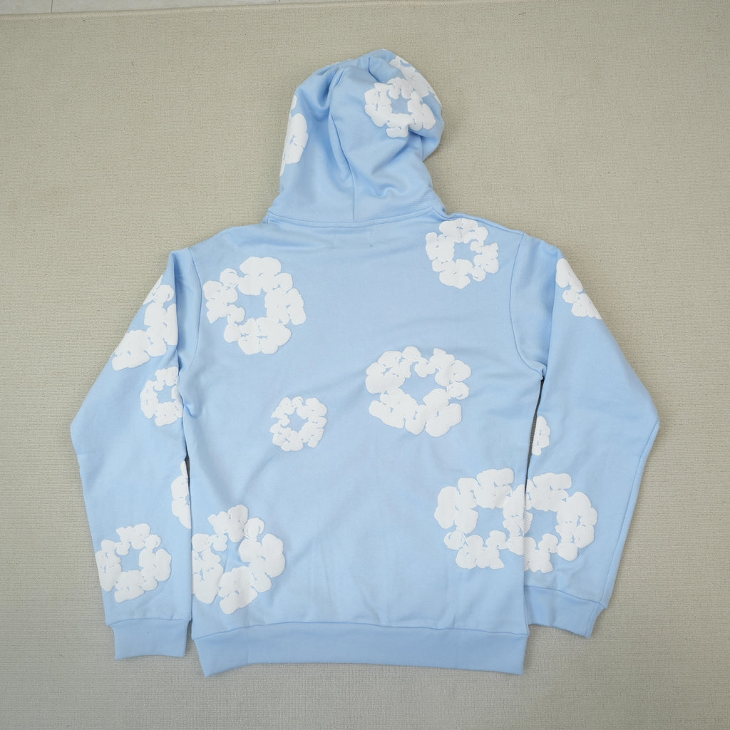 Denim Tears Cotton Wreath Hoodie 'Light Blue'
