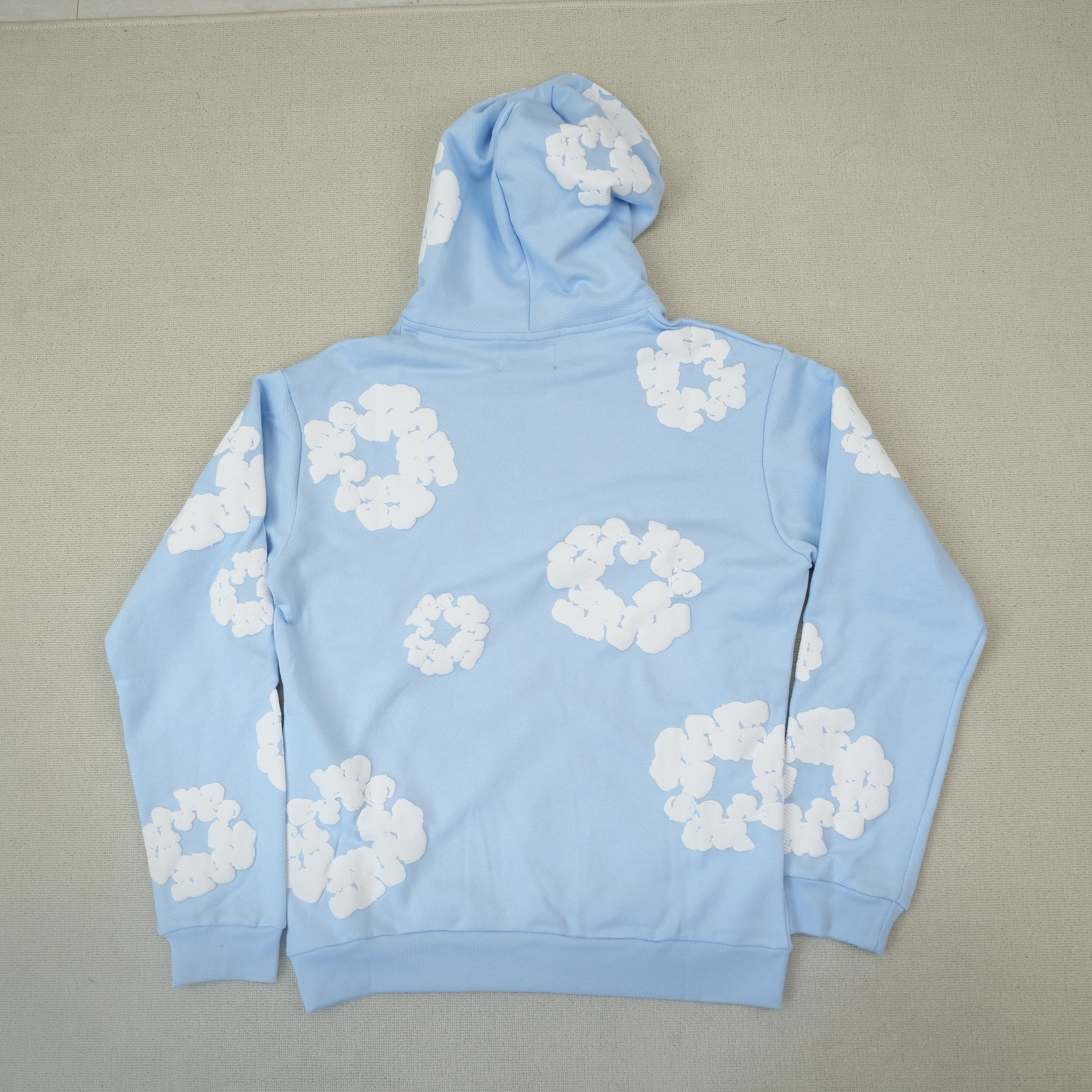 Denim Tears Cotton Wreath Hoodie 'Light Blue'