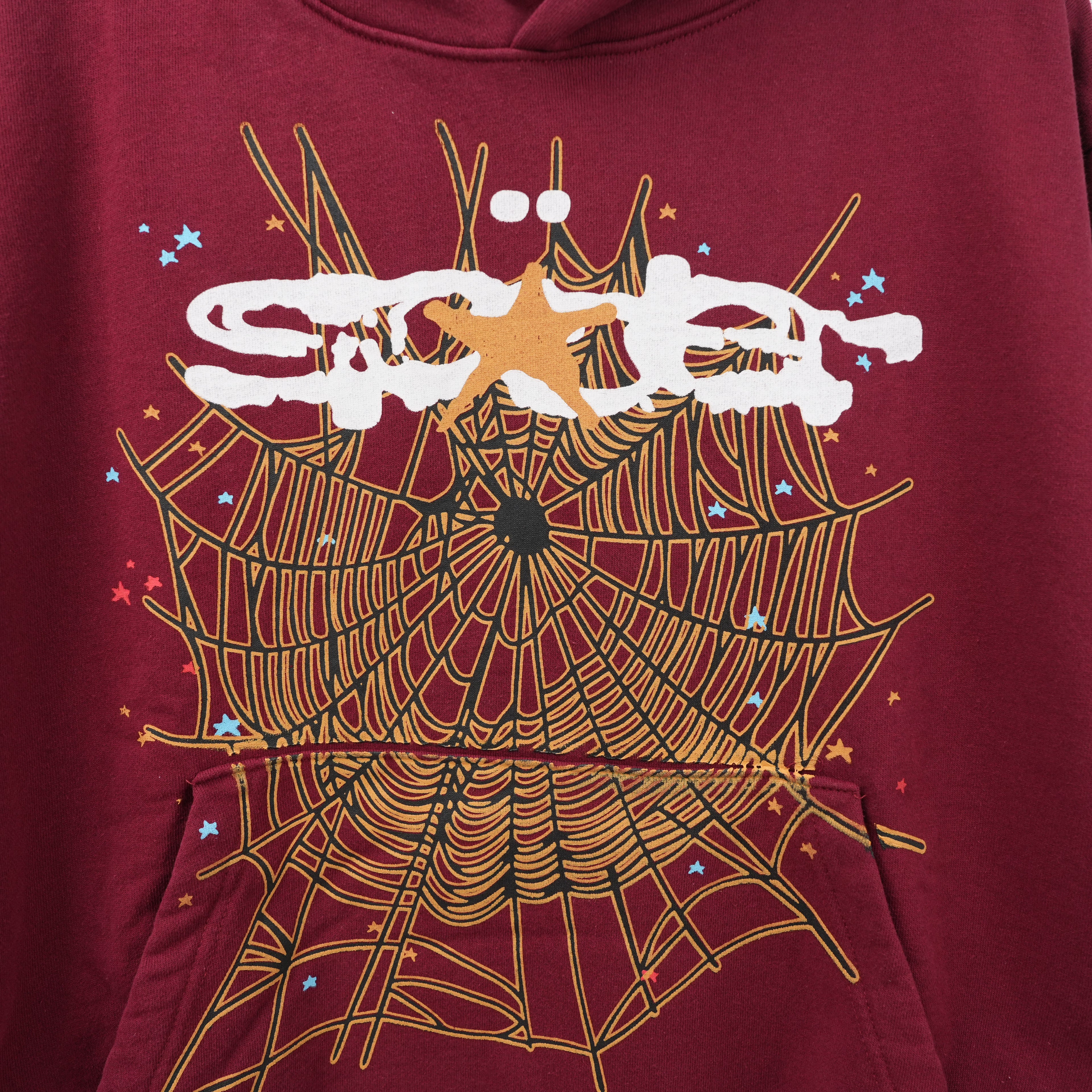 Sp5der Hoodie 'Maroon'