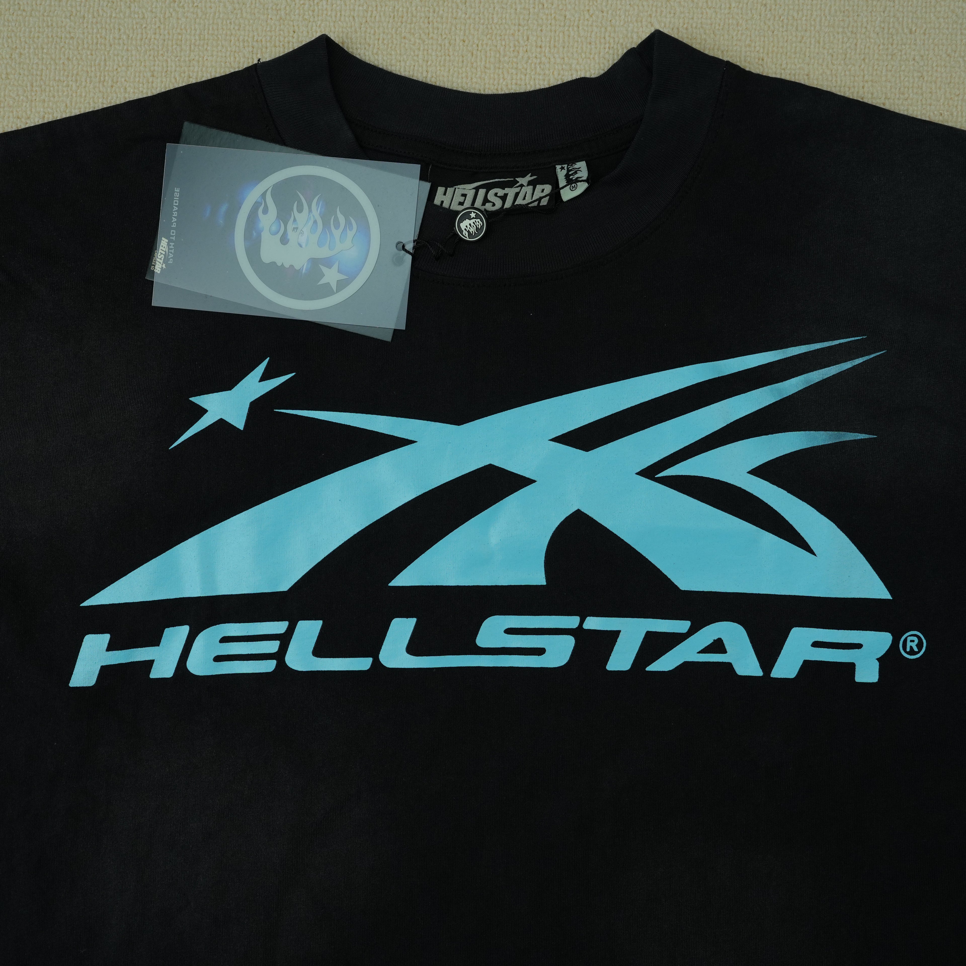 Hellstar NFC Sport Logo T-shirt Light Blue