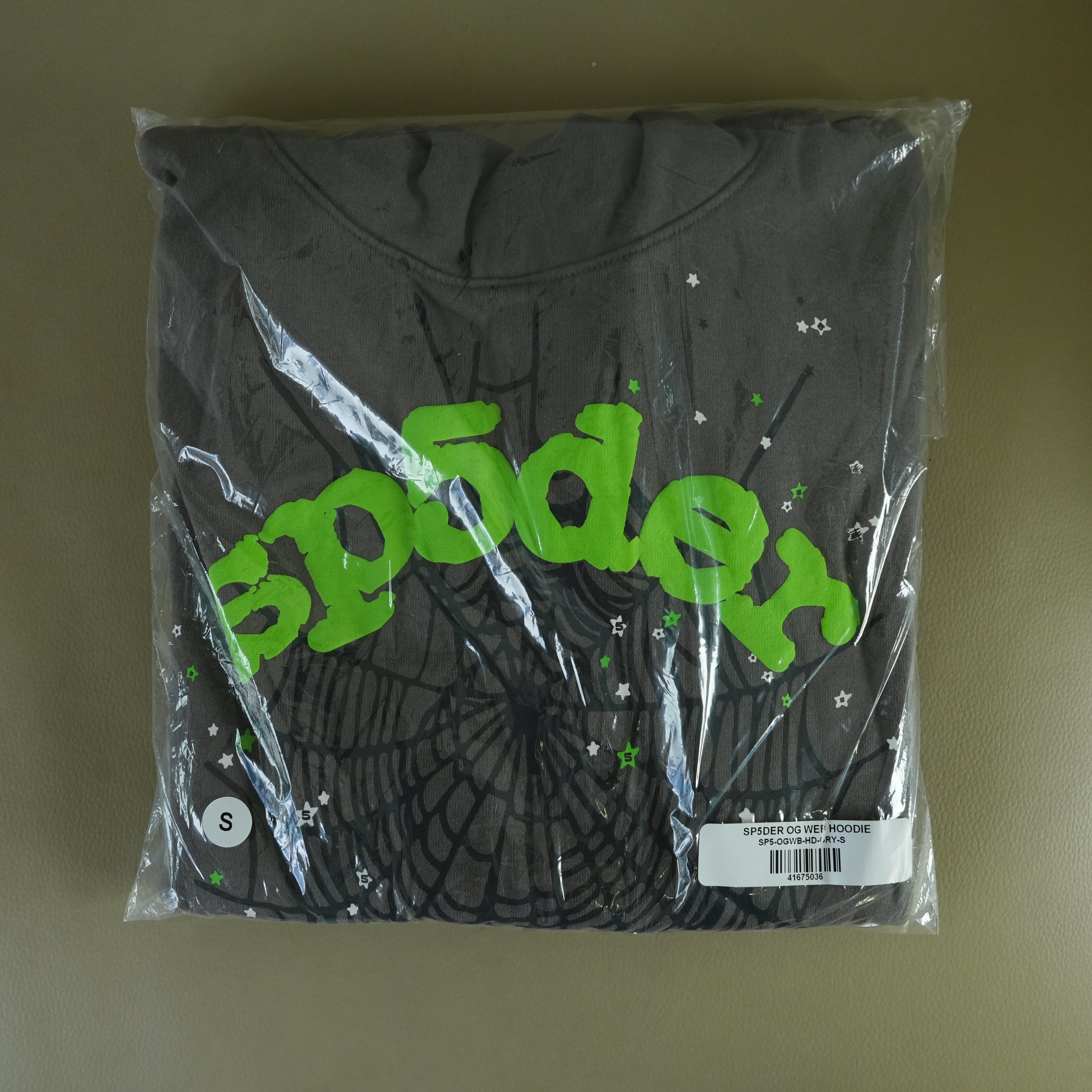 Sp5der Wait Web Hoodie 'Slate Grey'
