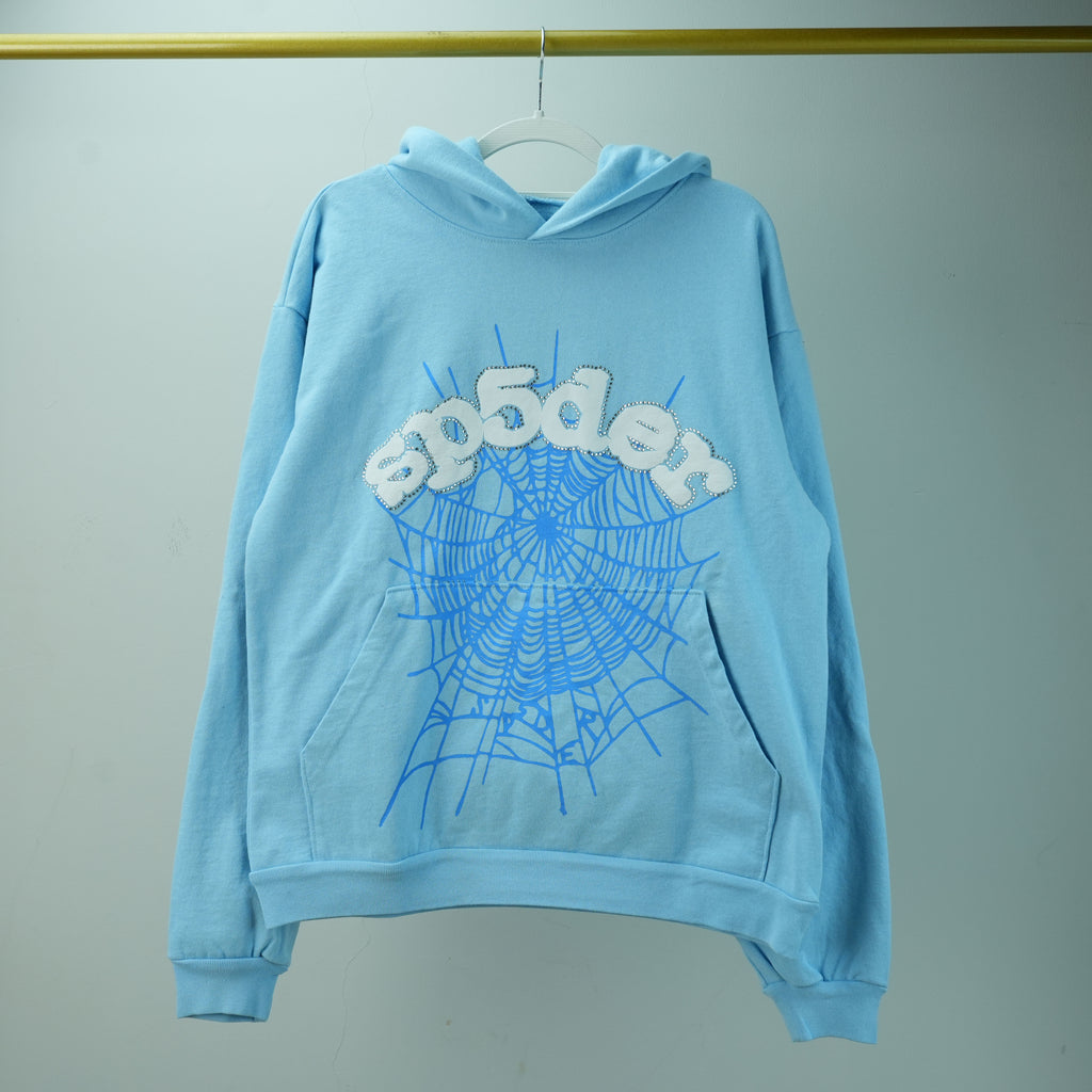 Sp5der Web Hoodie 'Sky Blue'